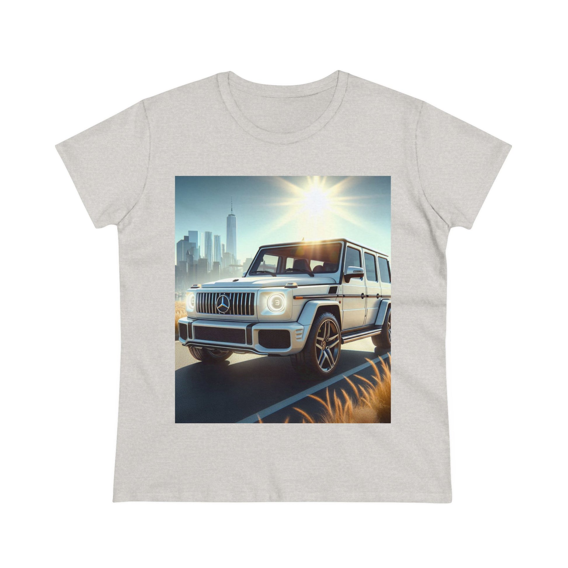 White G-Wagon T-Shirt T-Shirt Printify Ash S