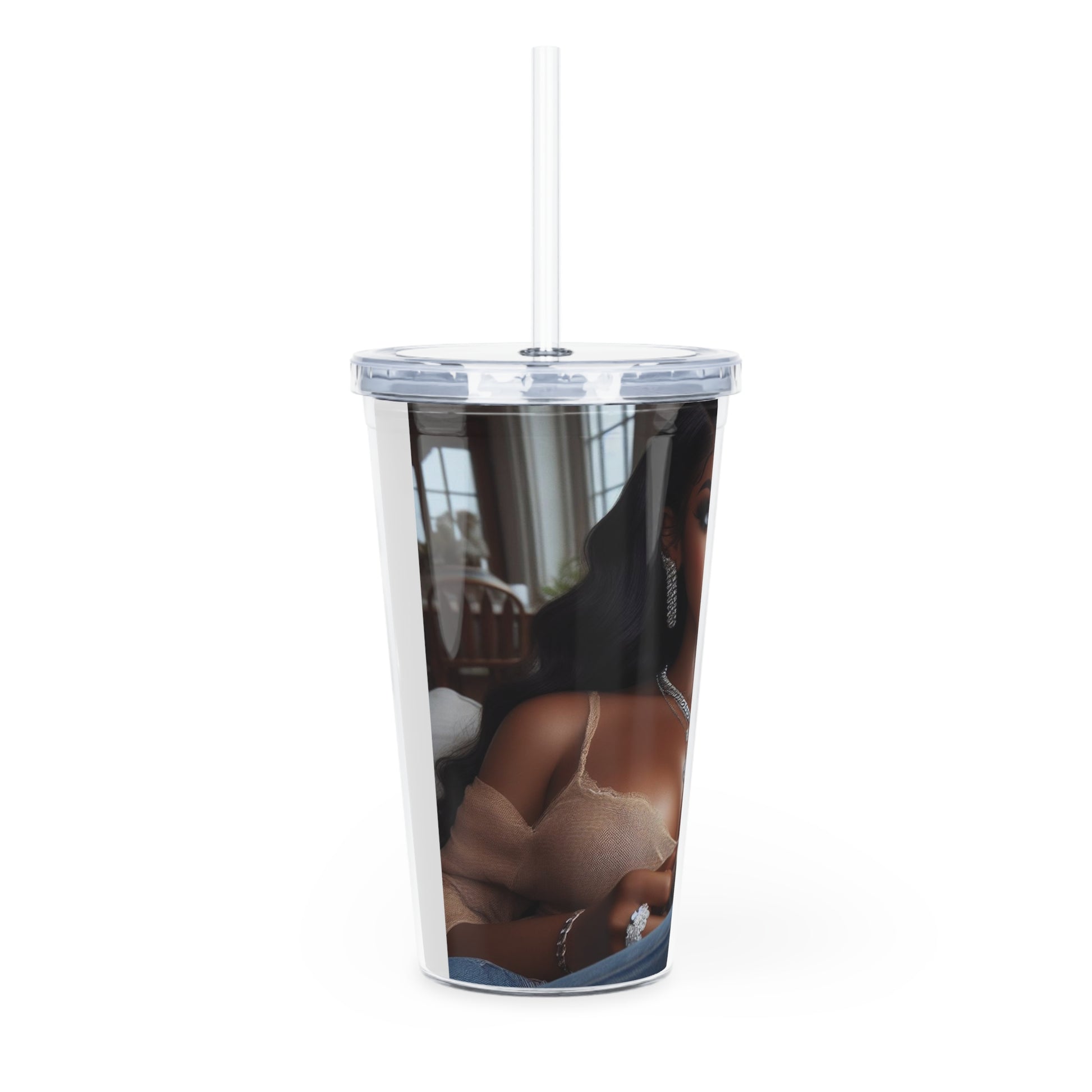 Coffee Break Tumbler with Straw Mug Printify