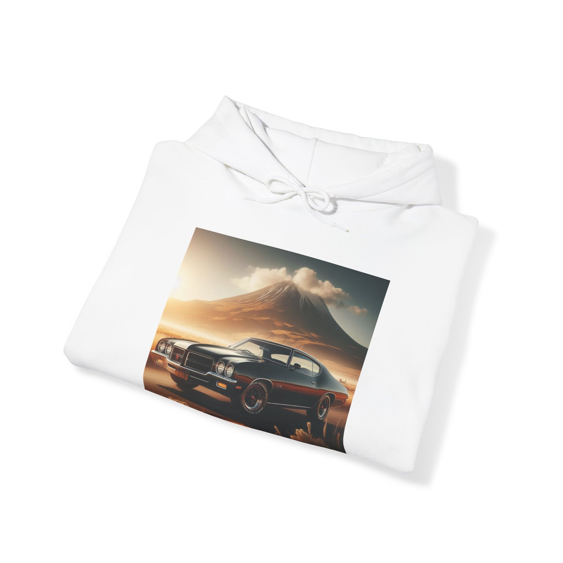 1972 Black Buick Gran Sport Hoodie Hoodie Printify