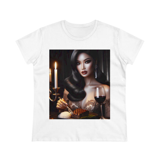 Elegant Meal T-Shirt T-Shirt Printify White S