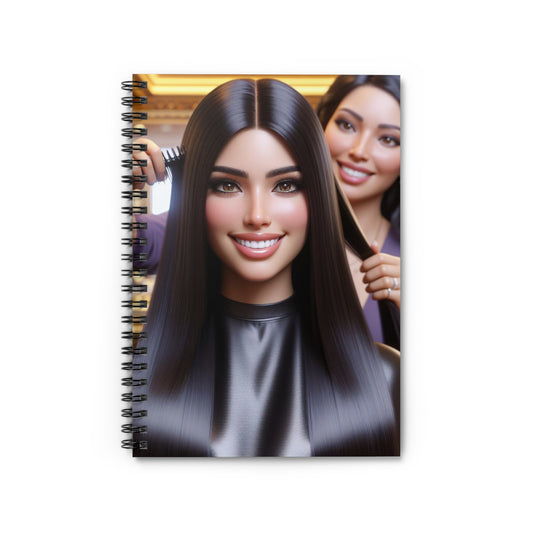 Hair Day Spiral Notebook Paper products Printify One Size