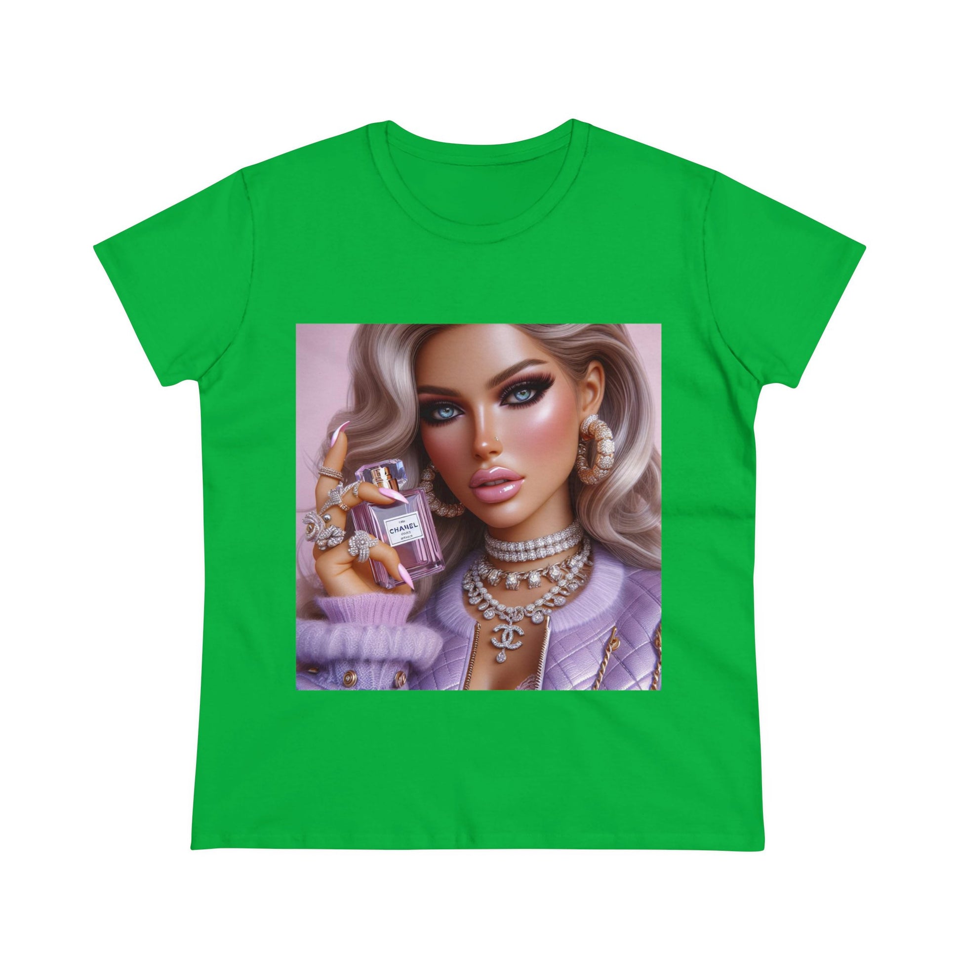 Chanel Please T-Shirt T-Shirt Printify Irish Green S