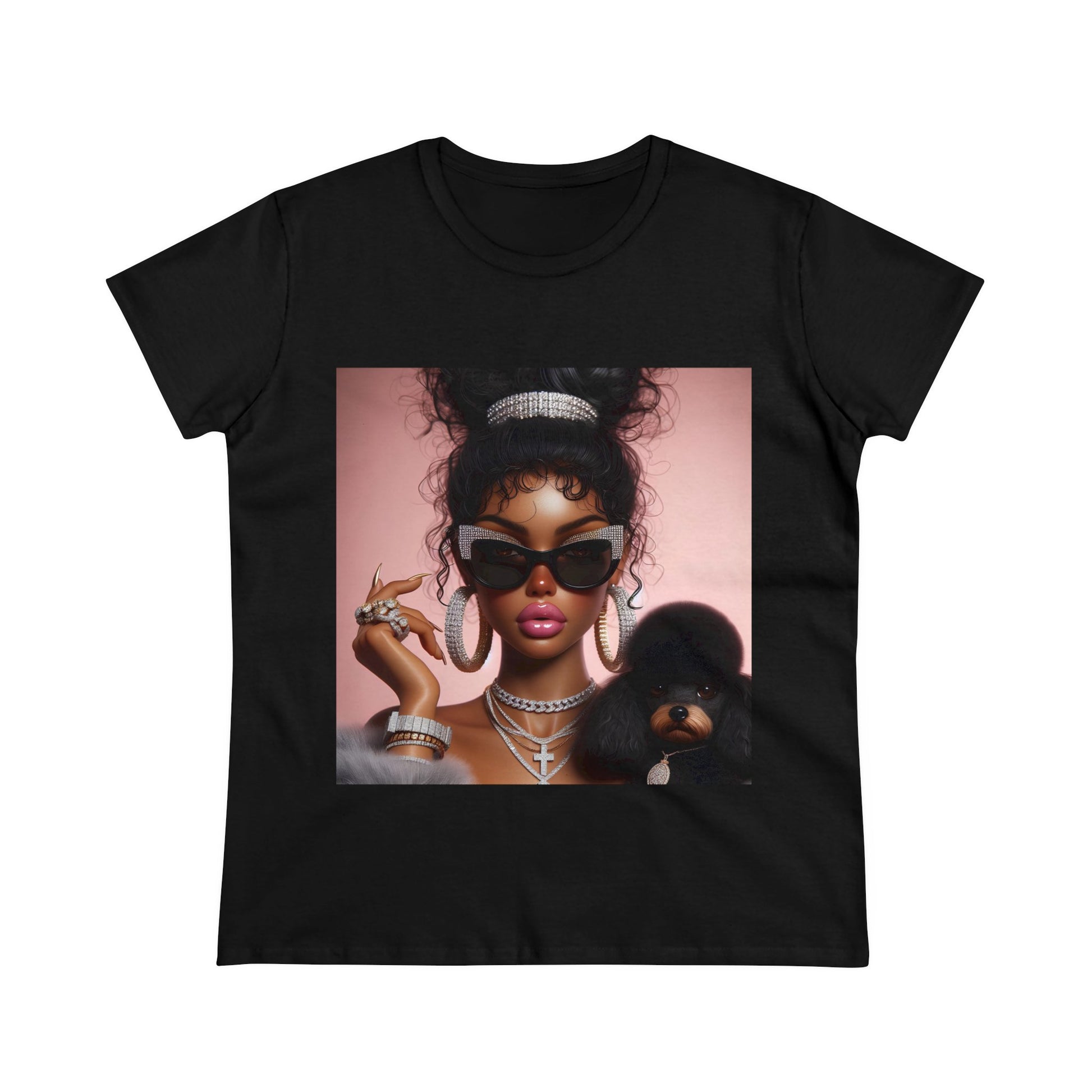 My Dog and I T-Shirt T-Shirt Printify Black S