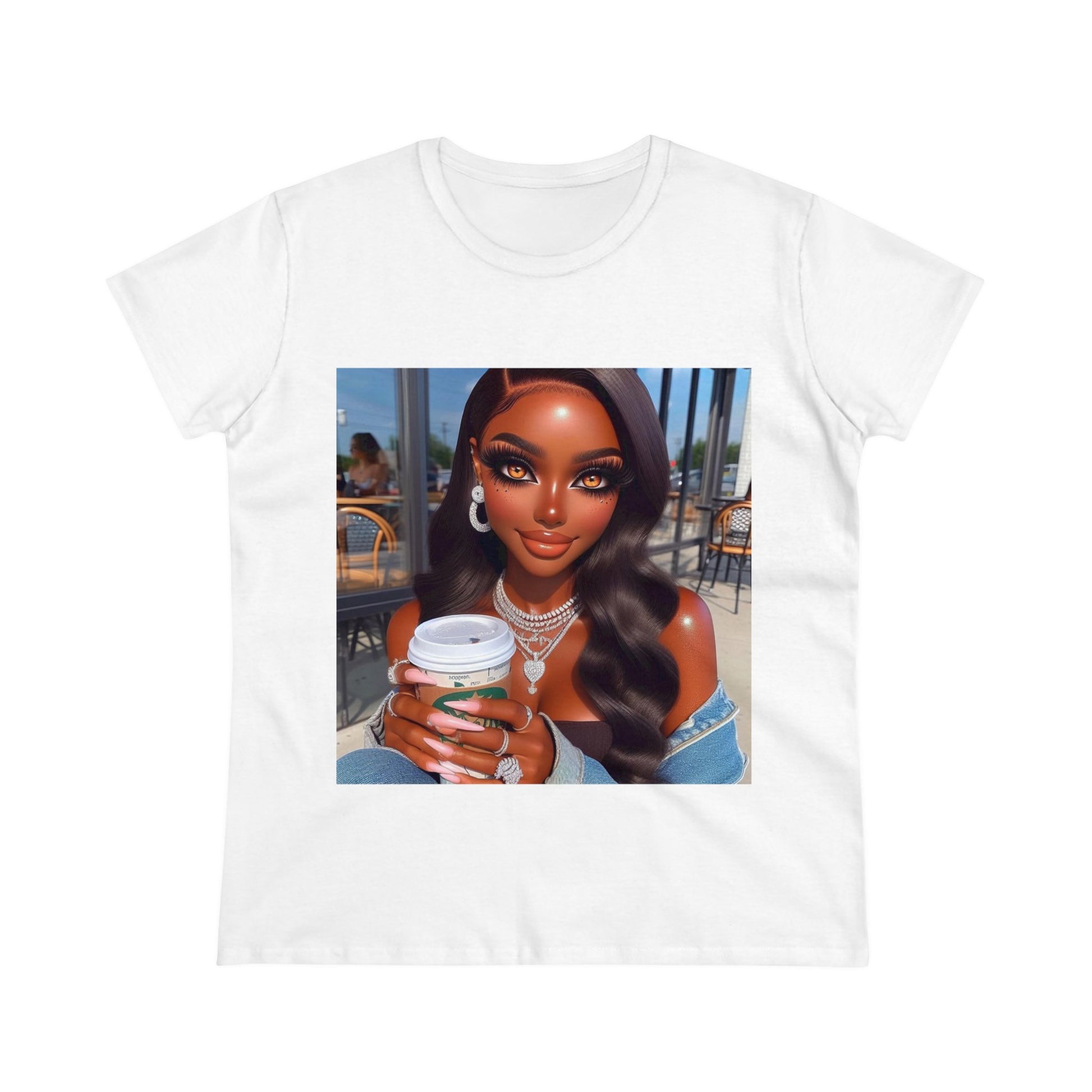 Coffee Beauty T-Shirt T-Shirt Printify White S