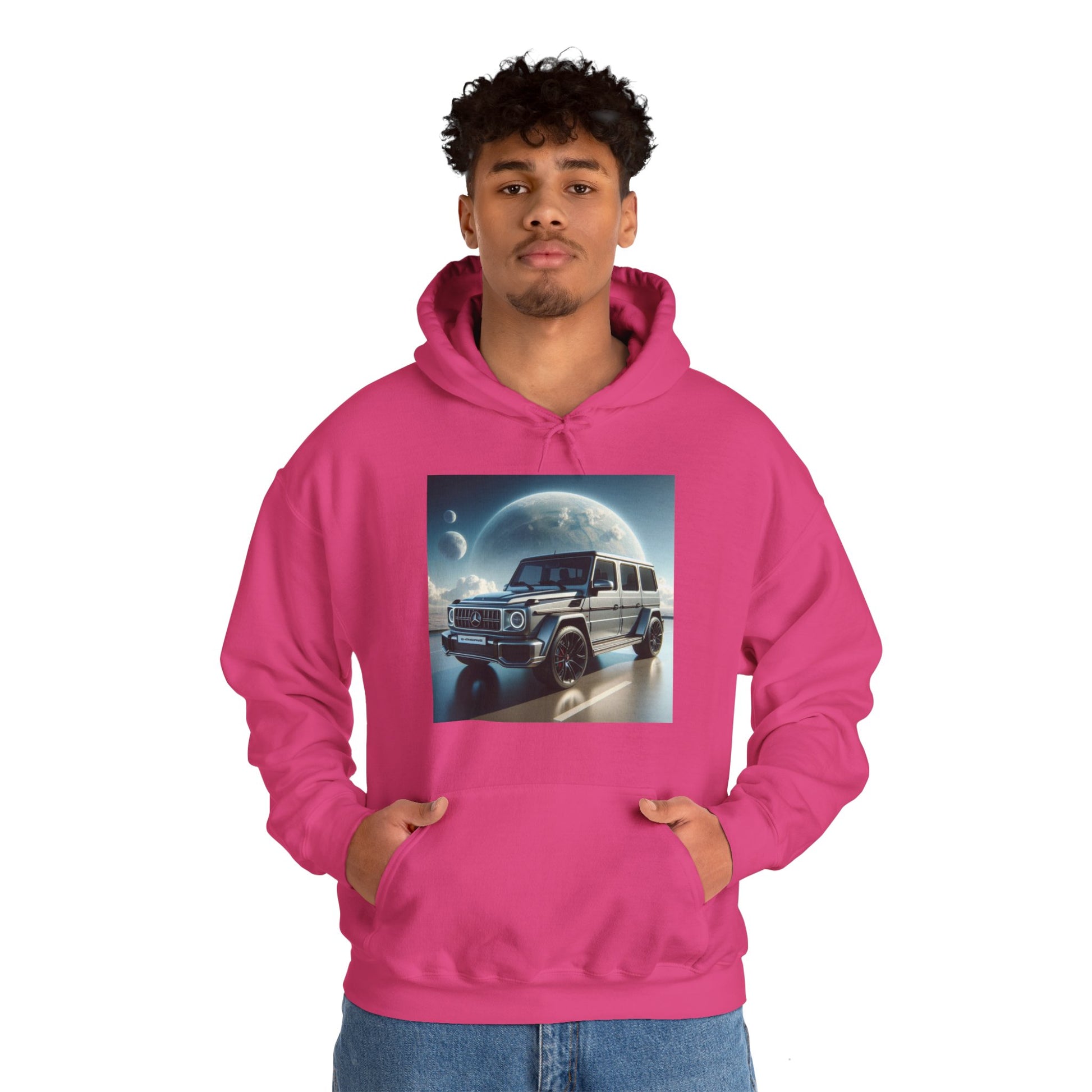 Silver G-Wagon Hoodie Hoodie Printify