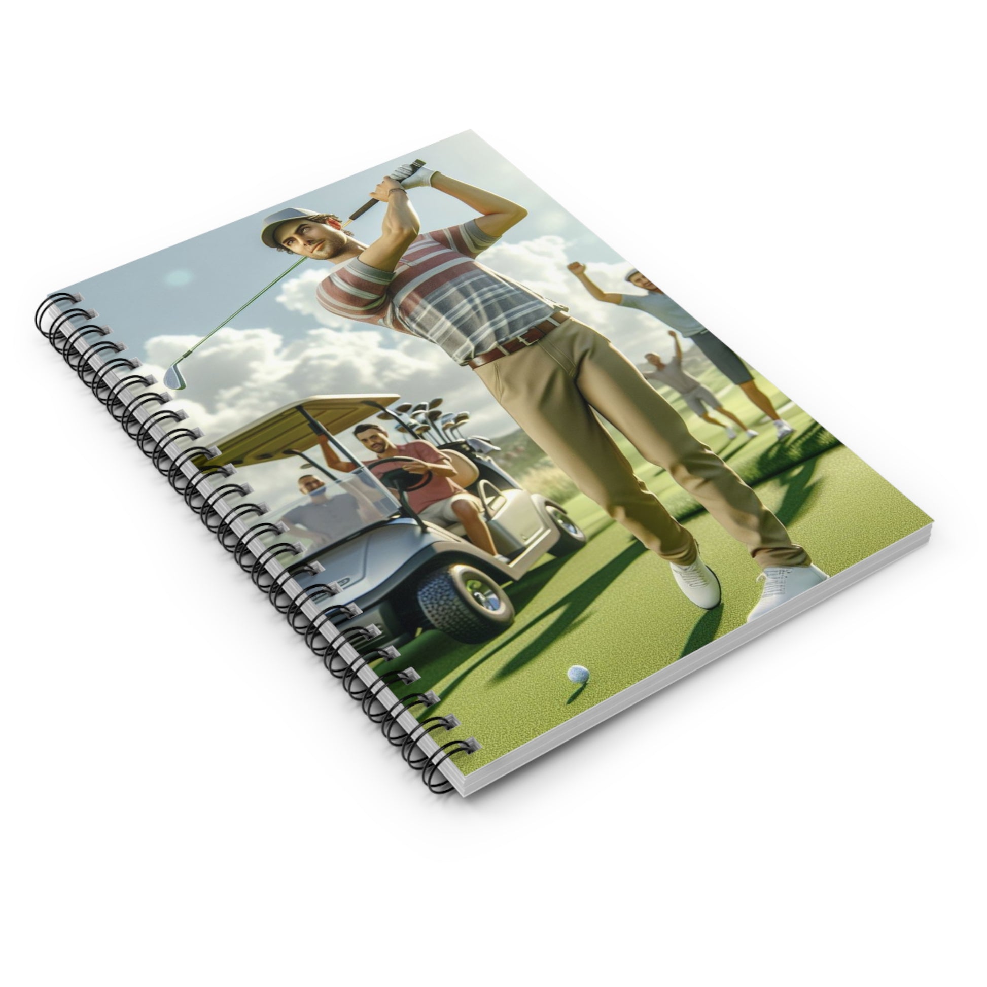 Golf Tournament Spiral Notebook Paper products Printify