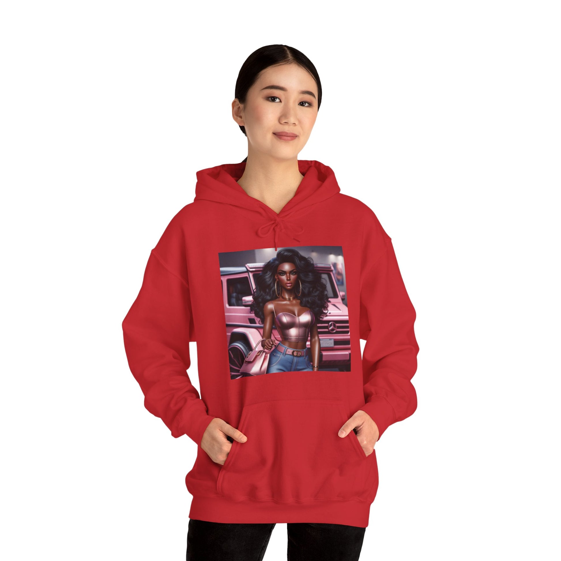 Pink Luxury Hoodie Hoodie Printify