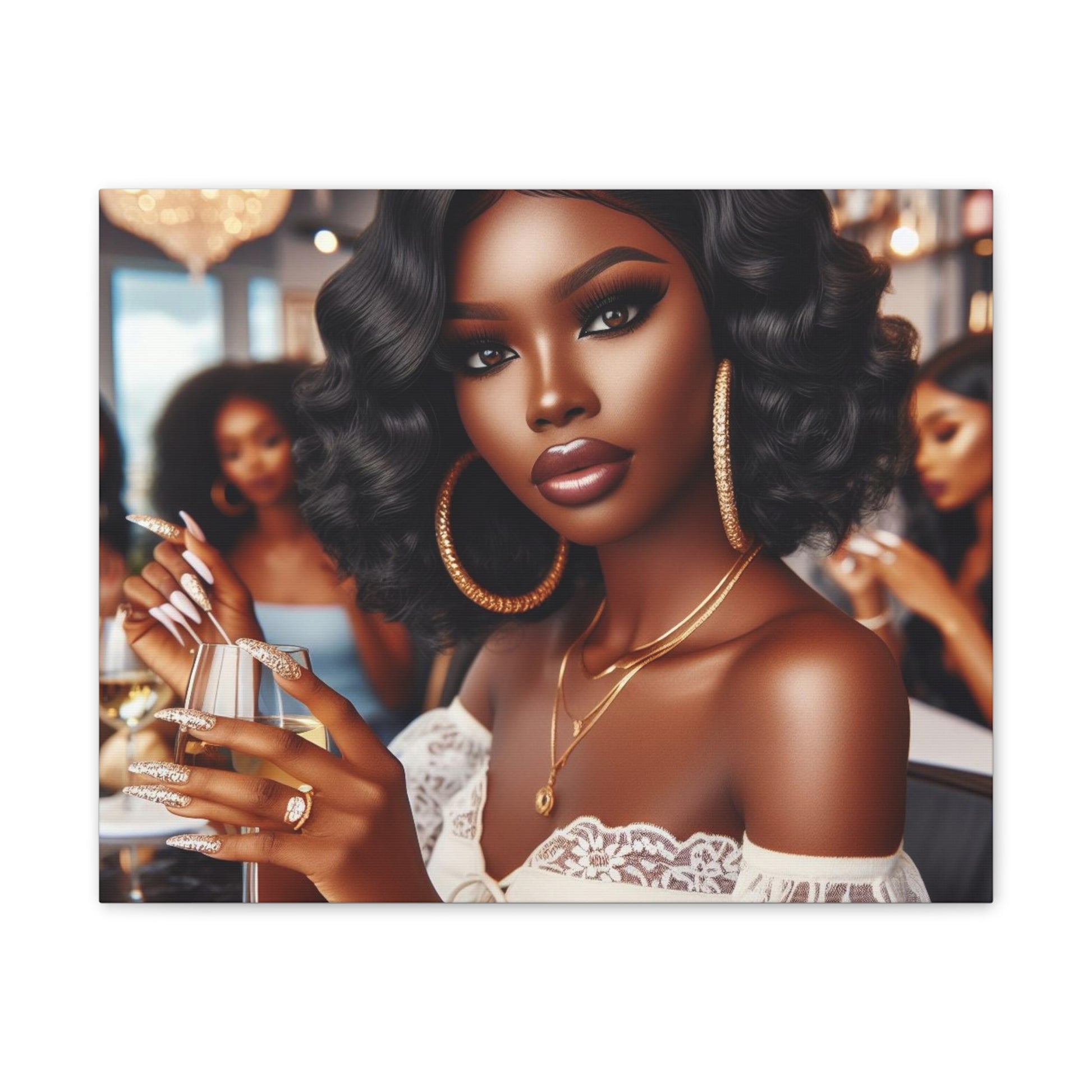 Wine Down Canvas Canvas Printify