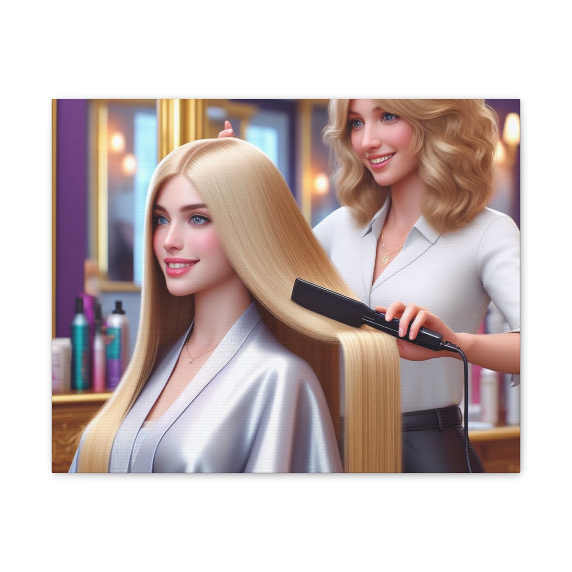 Hair Day Canvas Canvas Printify