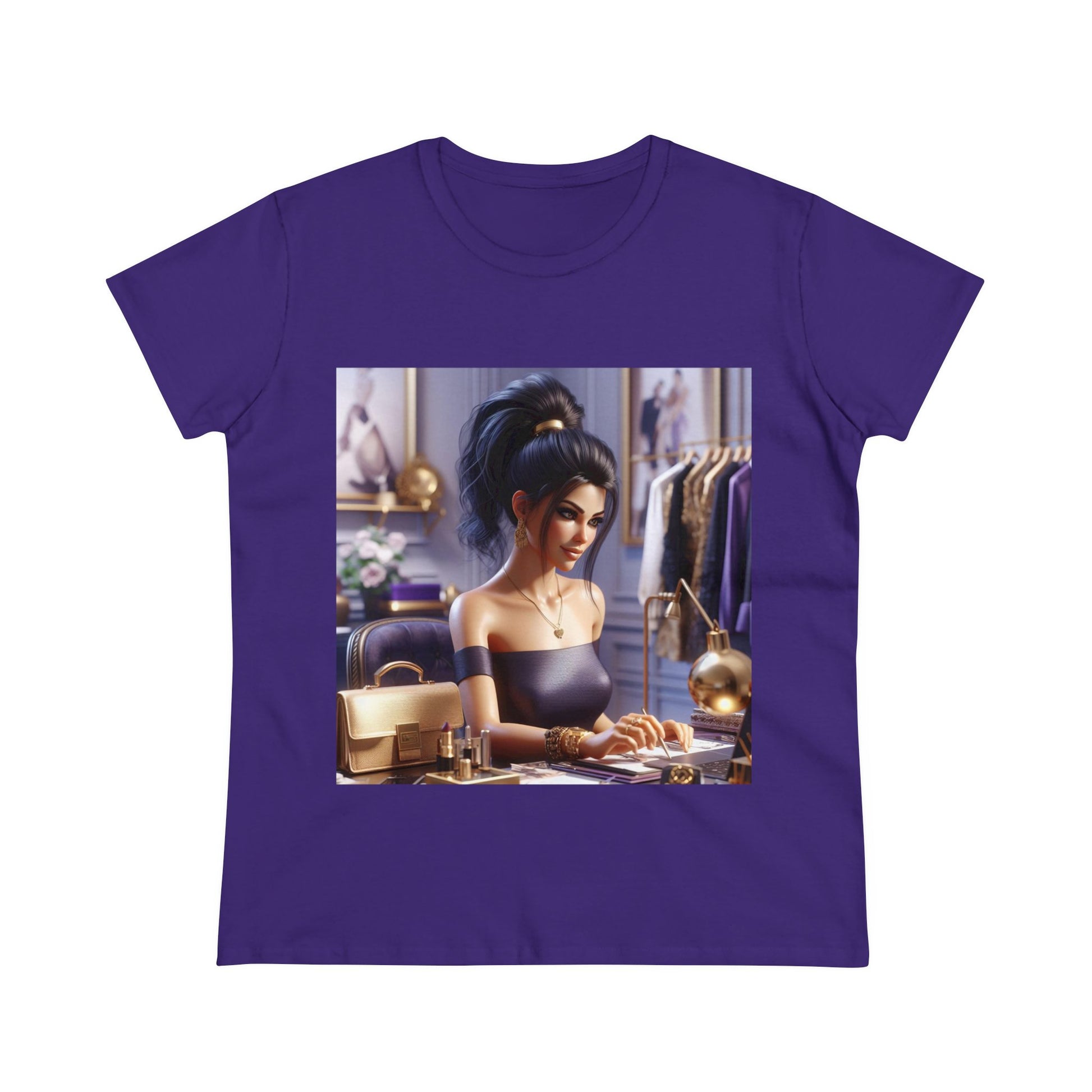 Fashion and Beauty T-Shirt T-Shirt Printify Purple S