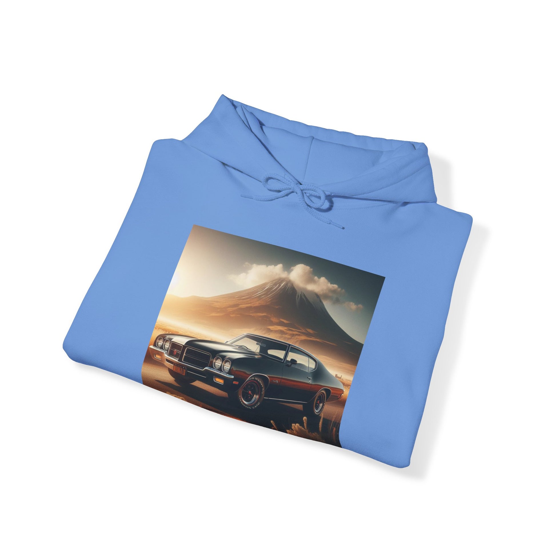 1972 Black Buick Gran Sport Hoodie Hoodie Printify