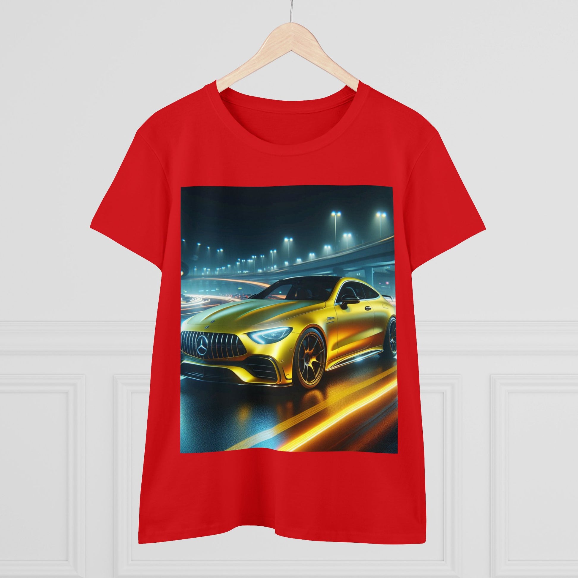 Yellow Mercedes T-Shirt T-Shirt Printify