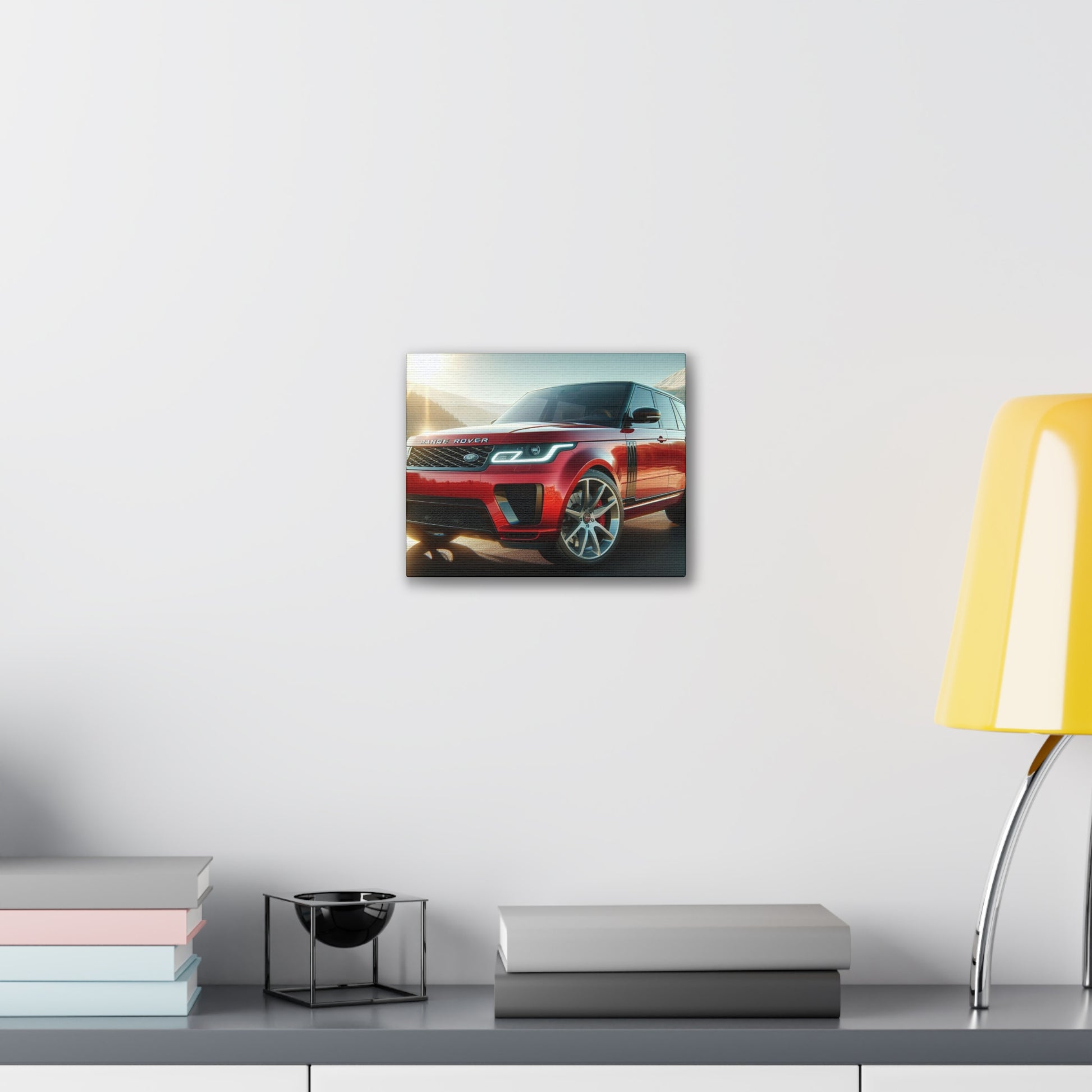 Red Range Rover Canvas Canvas Printify 10" x 8" (Horizontal) 0.75''