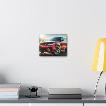 Red Range Rover Canvas Canvas Printify 10" x 8" (Horizontal) 0.75''