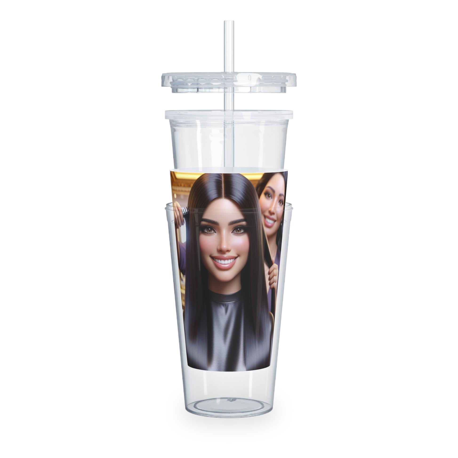 Hair Day Tumbler with Straw Mug Printify