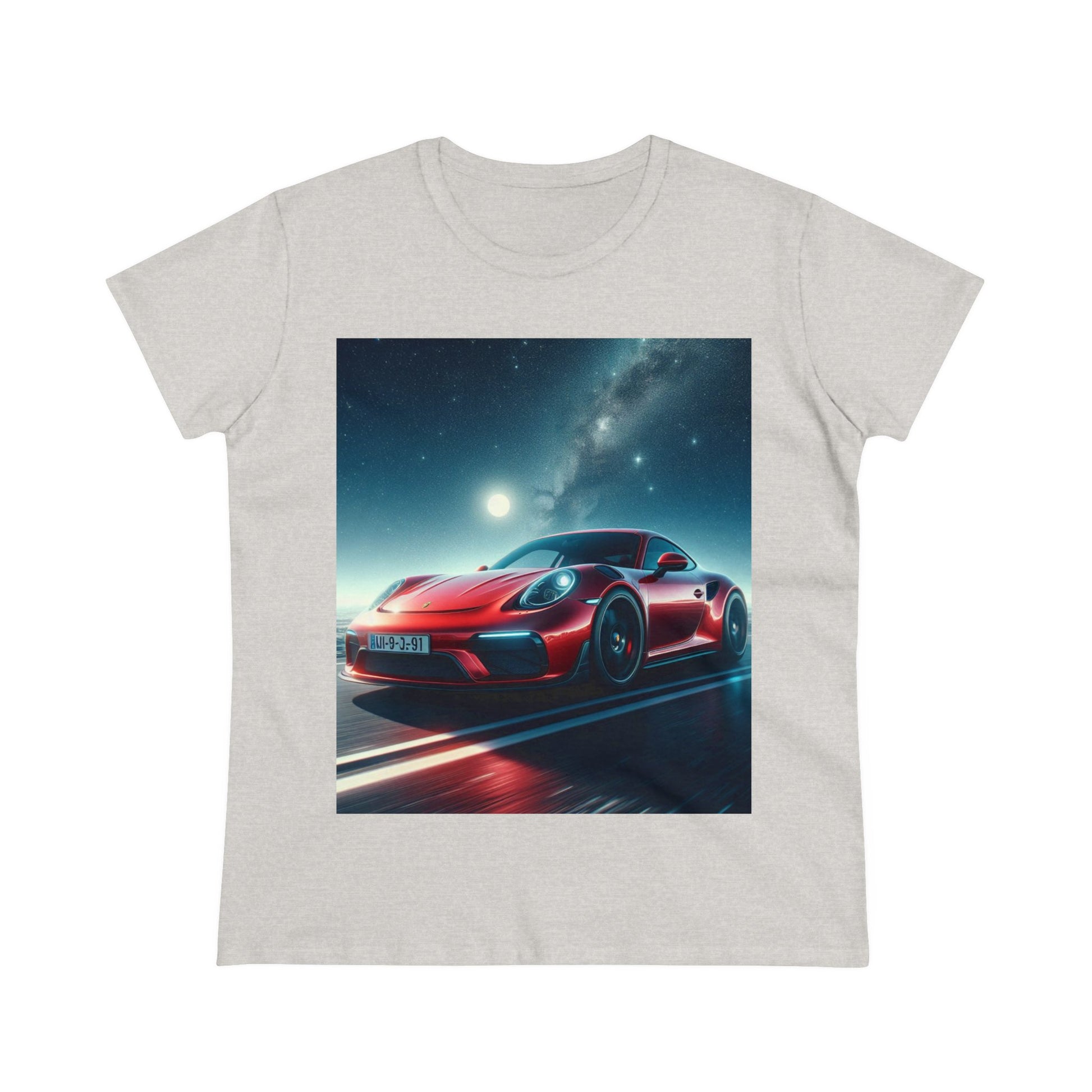 Red Porsche T-Shirt T-Shirt Printify Ash S