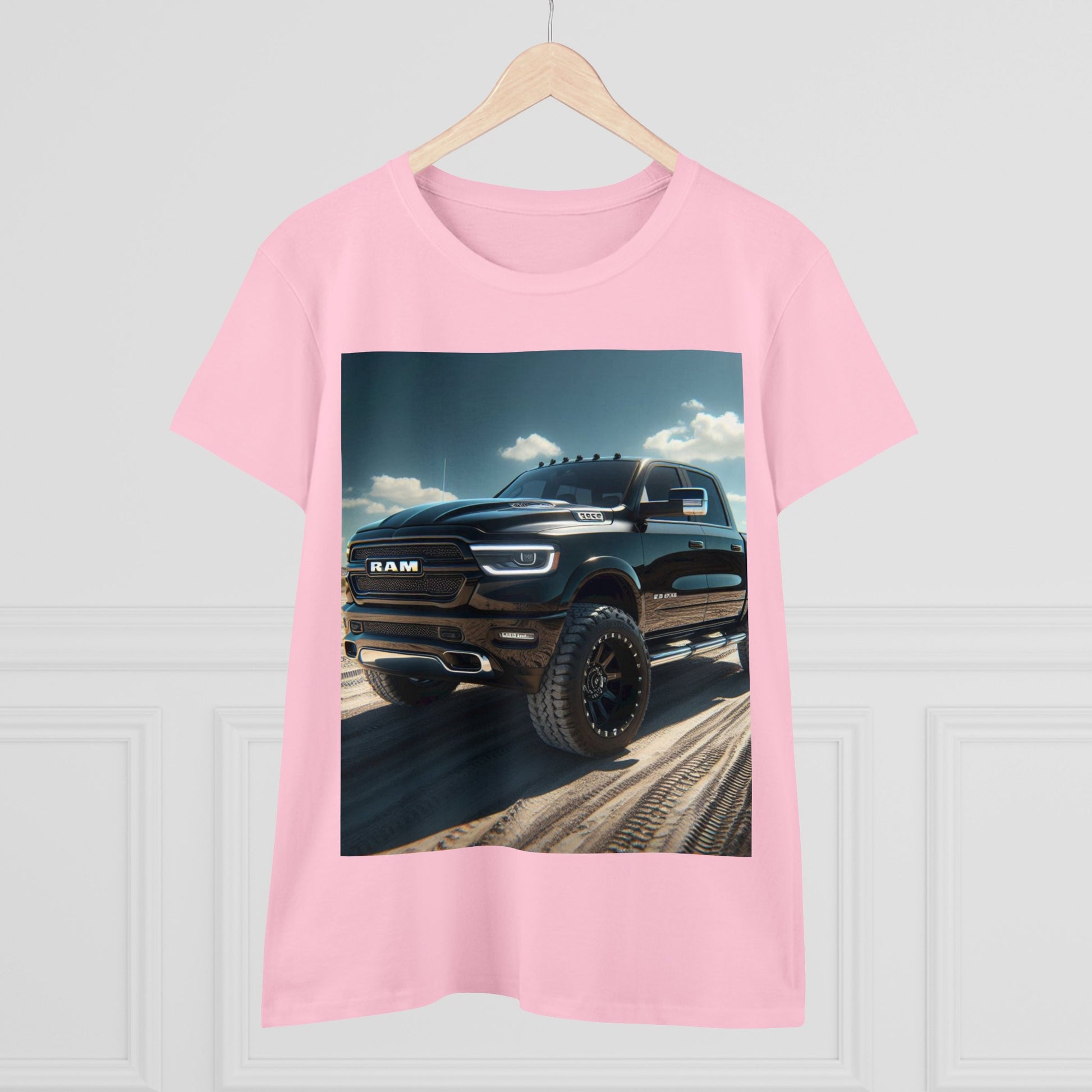 Black Dodge Ram T-Shirt T-Shirt Printify