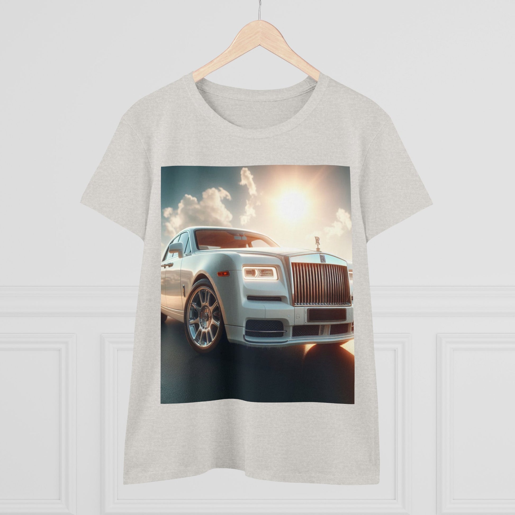 White Rolls Royce T-Shirt T-Shirt Printify