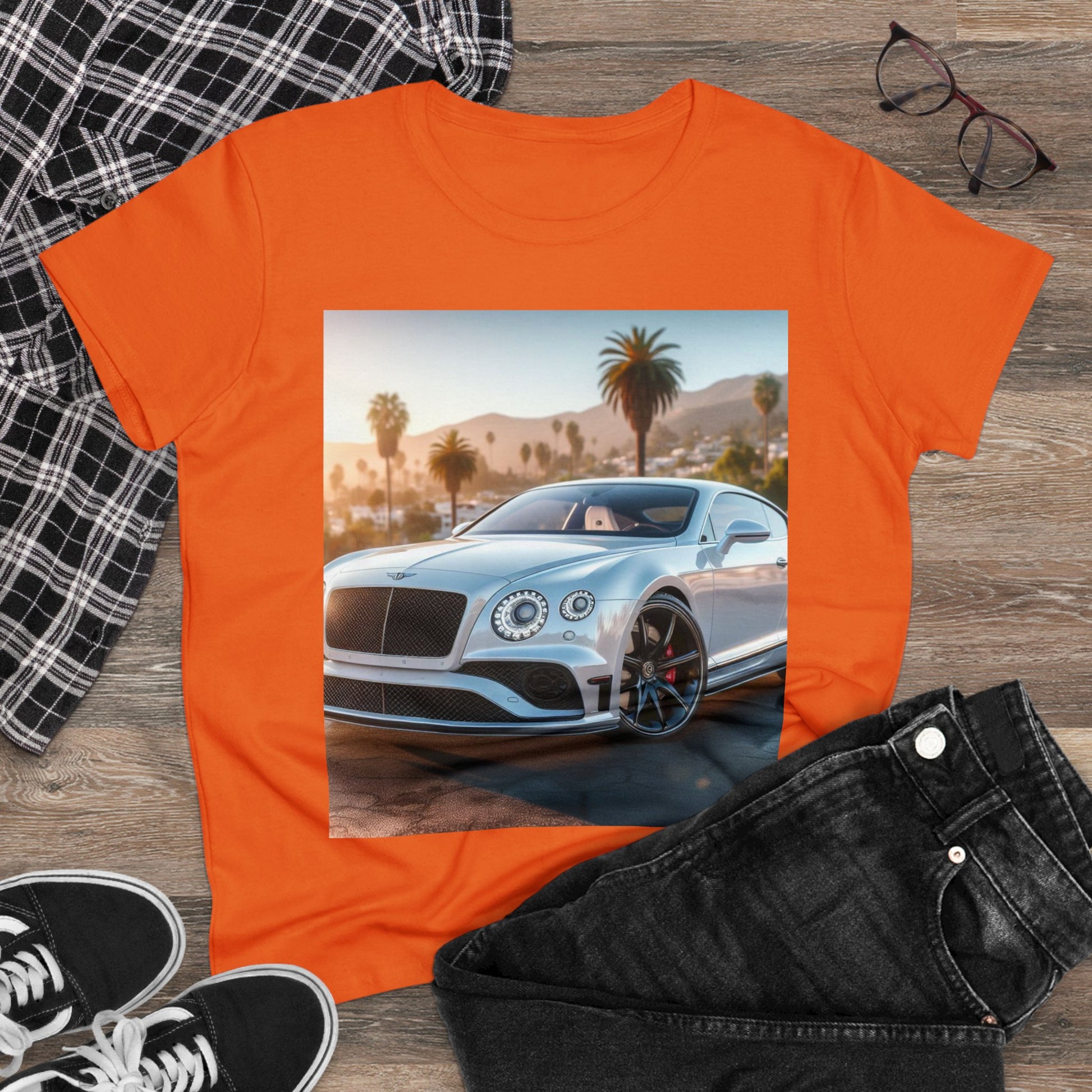 Silver Bentley T-Shirt T-Shirt Printify