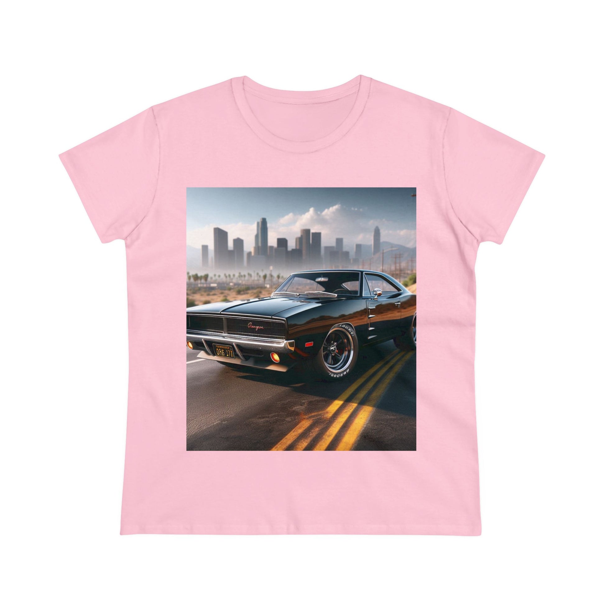 1970 Black Dodge Charge T-Shirt T-Shirt Printify Light Pink S