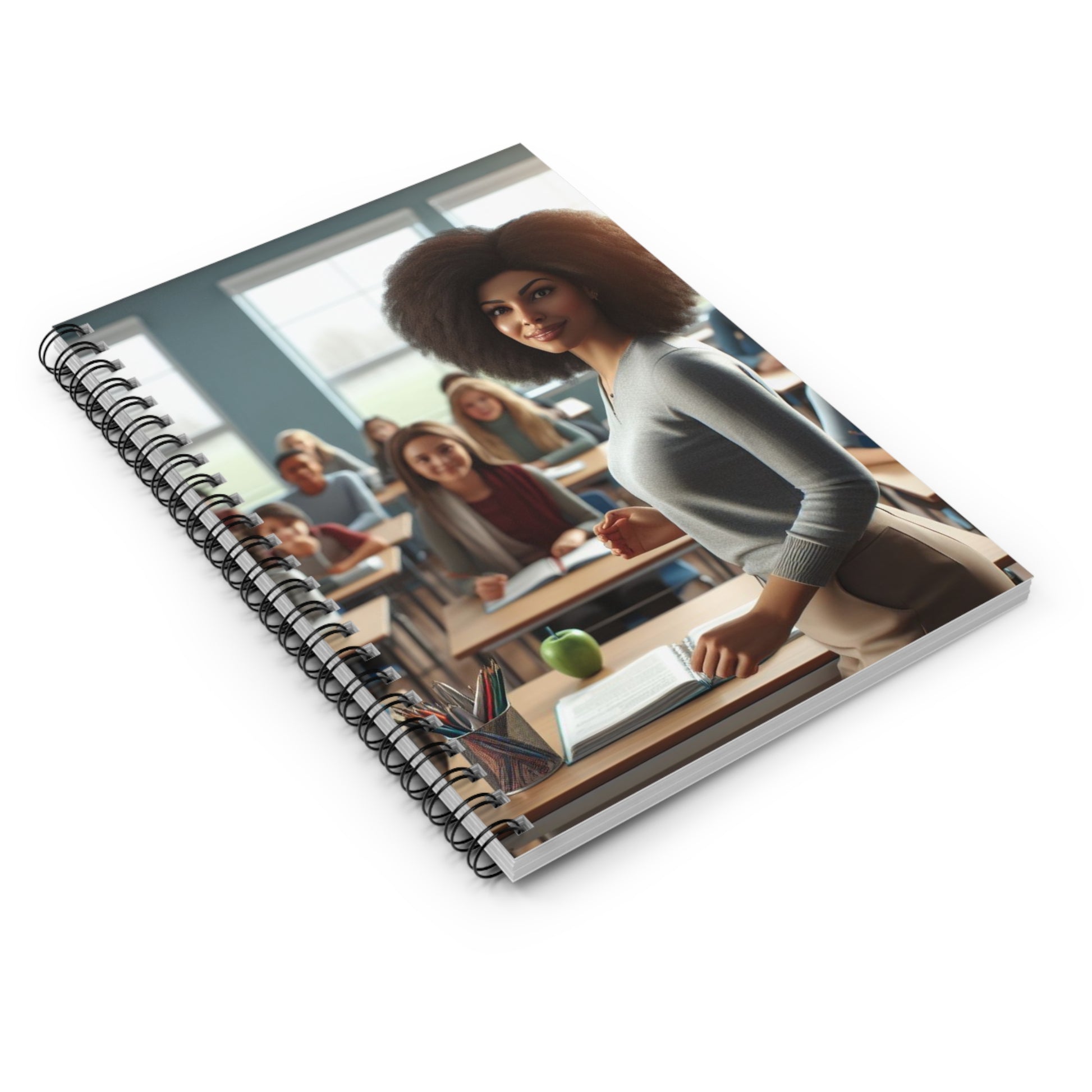 Class in Session Spiral Notebook Paper products Printify