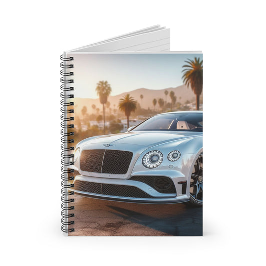 Silver Bentley Spiral Notebook Paper products Printify
