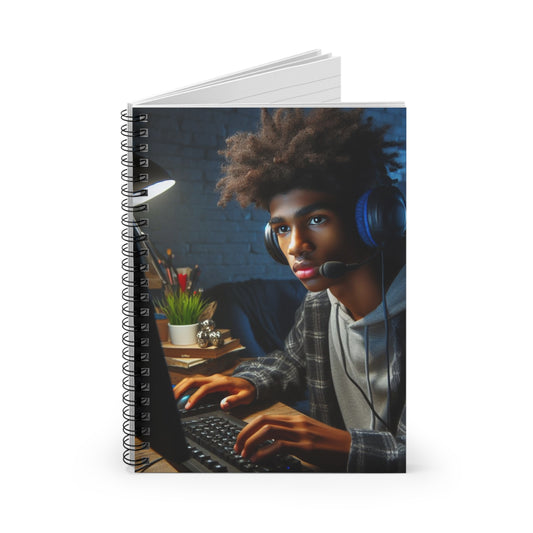 Game Time Spiral Notebook Paper products Printify