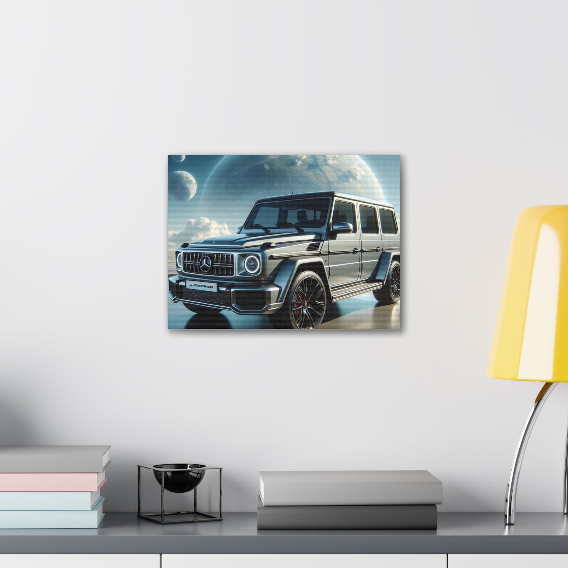 Silver G-Wagon Canvas Canvas Printify 16″ x 12″ (Horizontal) 0.75''