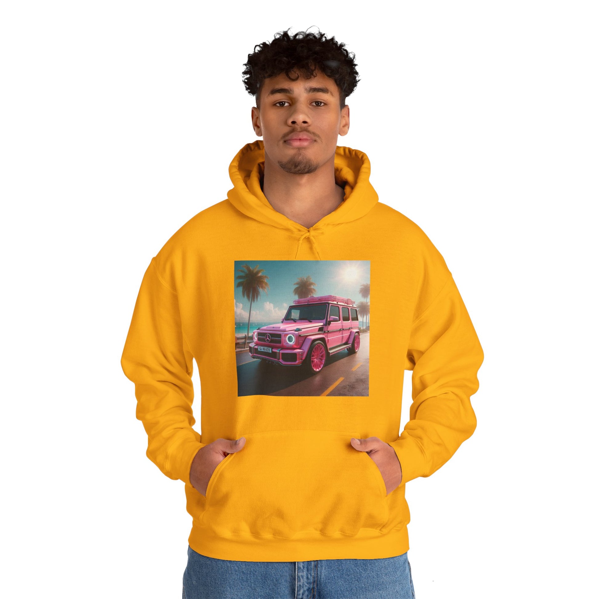 Pink G-Wagon Hoodie Hoodie Printify