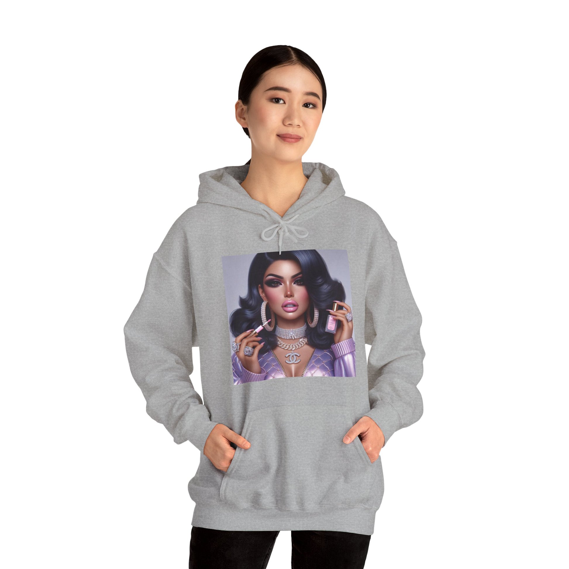 Gloss Up Hoodie Hoodie Printify