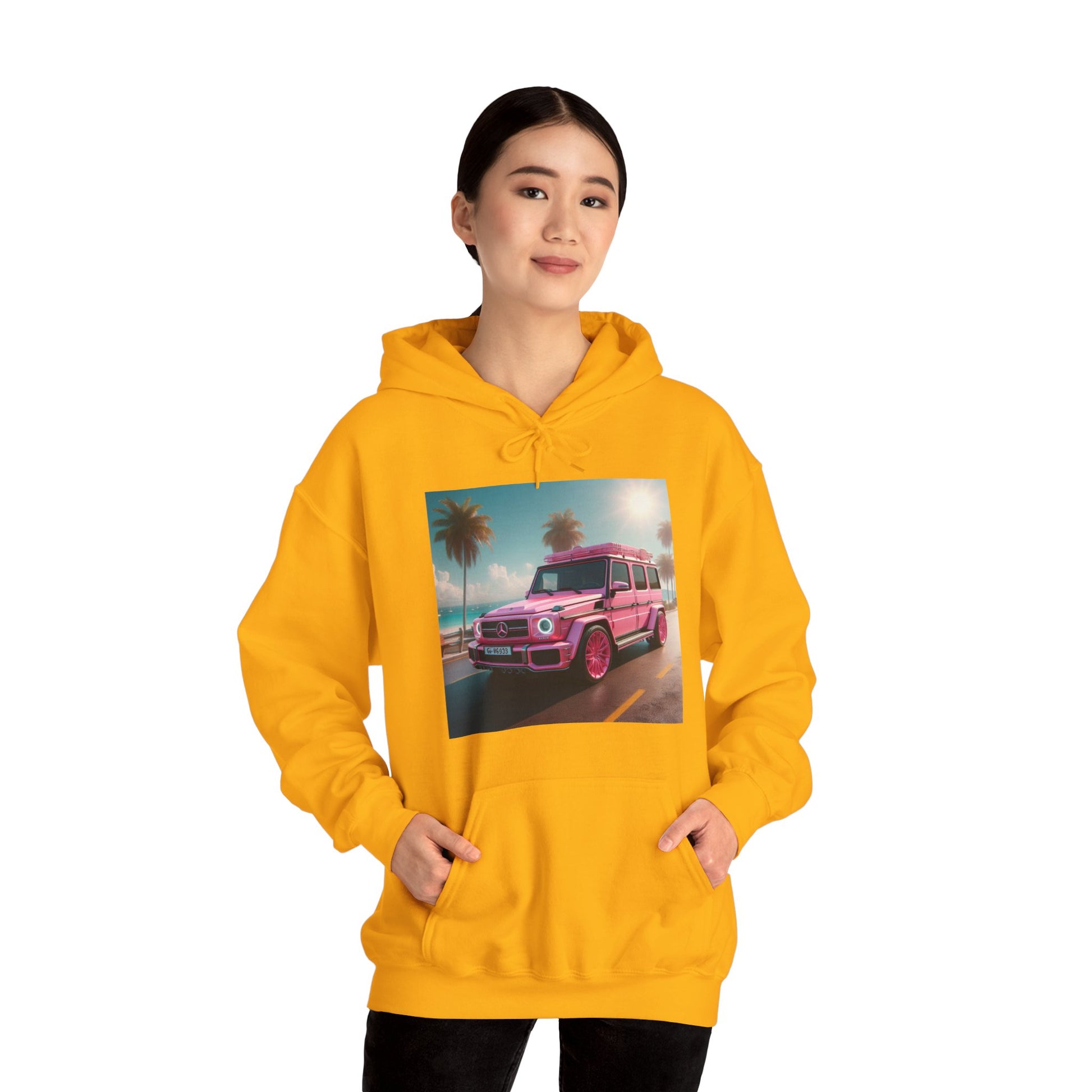 Pink G-Wagon Hoodie Hoodie Printify