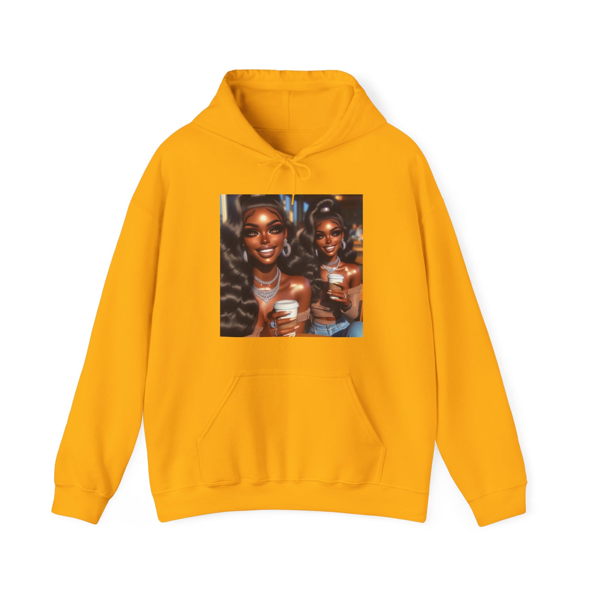 Twinning Hoodie Hoodie Printify Gold S