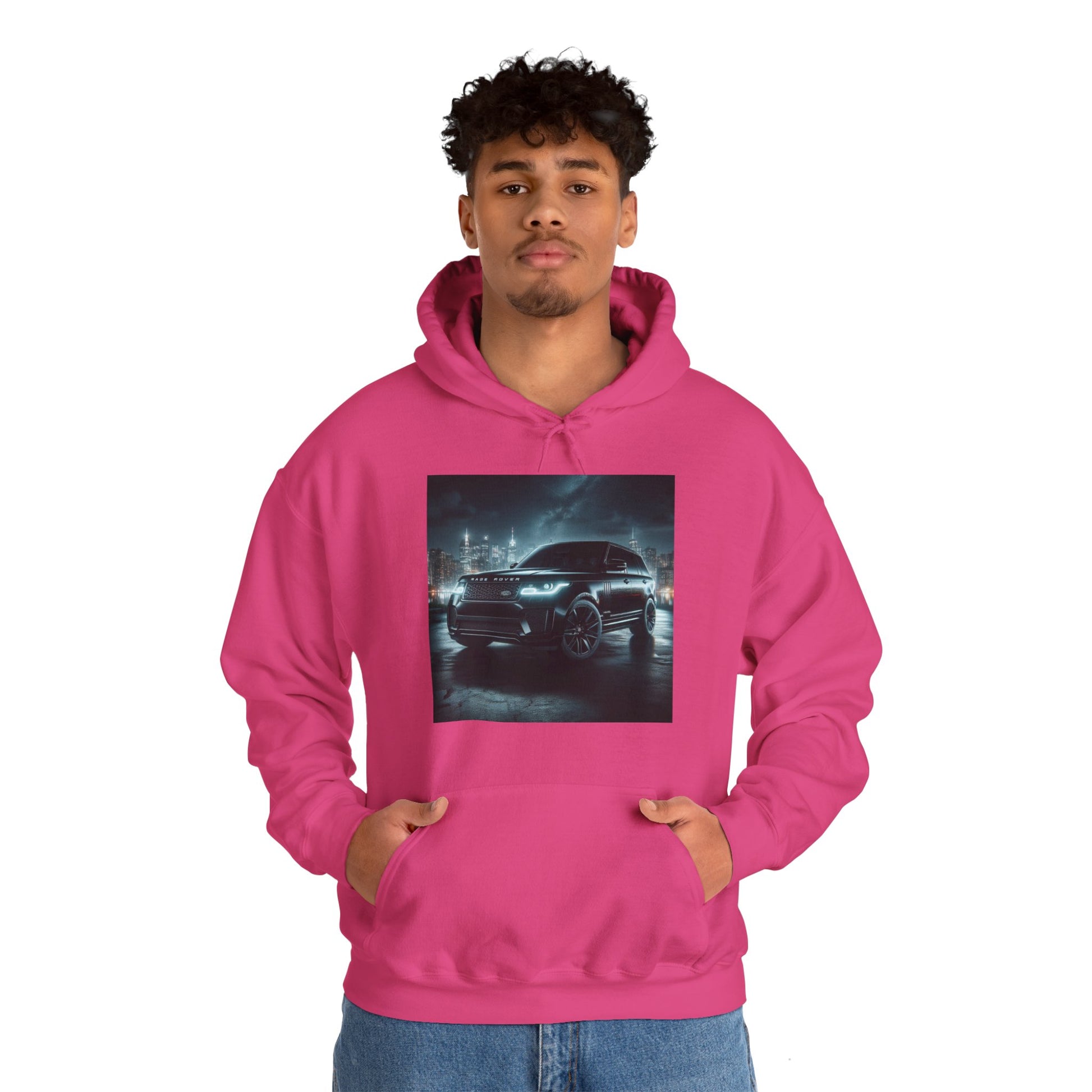 Black Range Rover Hoodie Hoodie Printify
