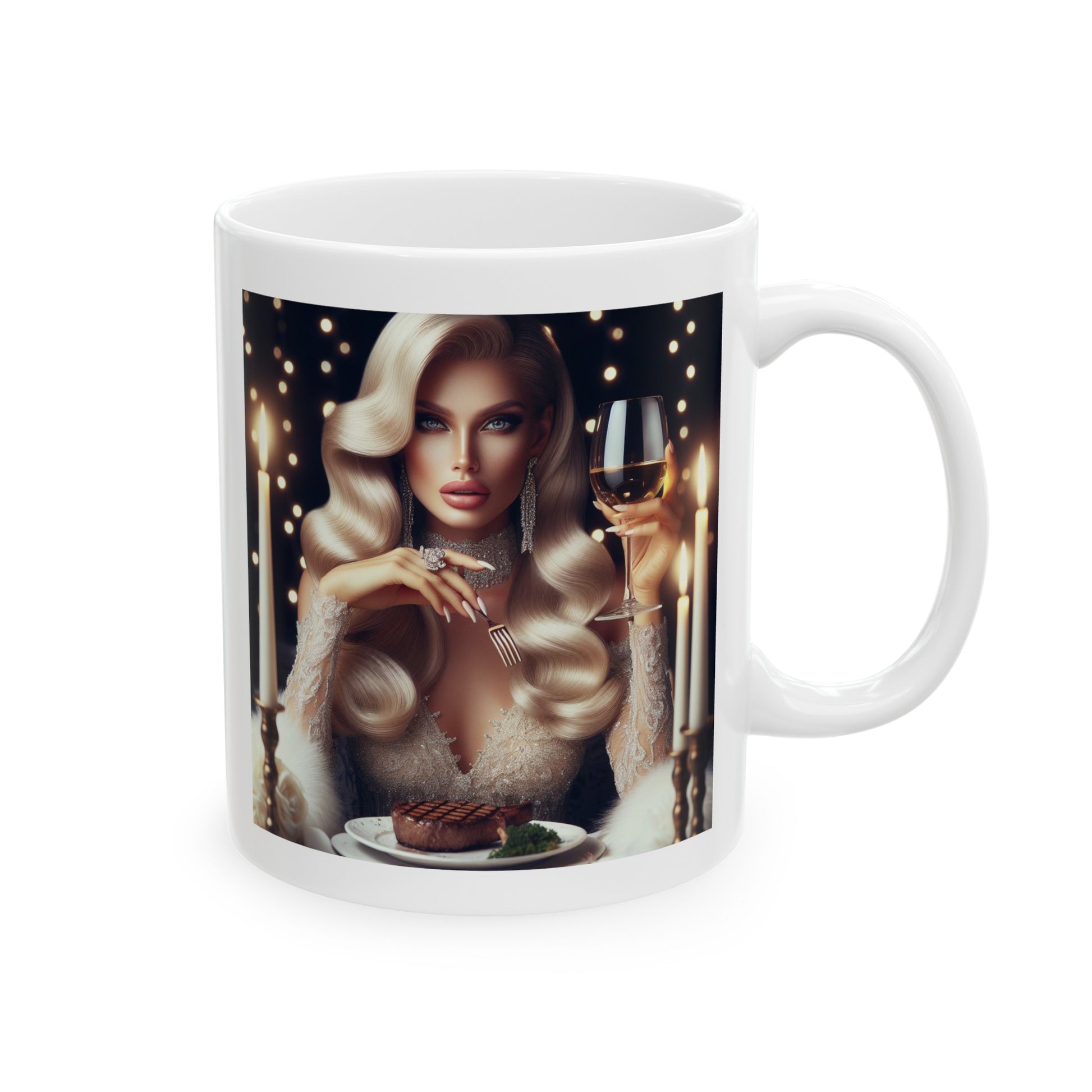 Elegant Meal Mug Mug Printify