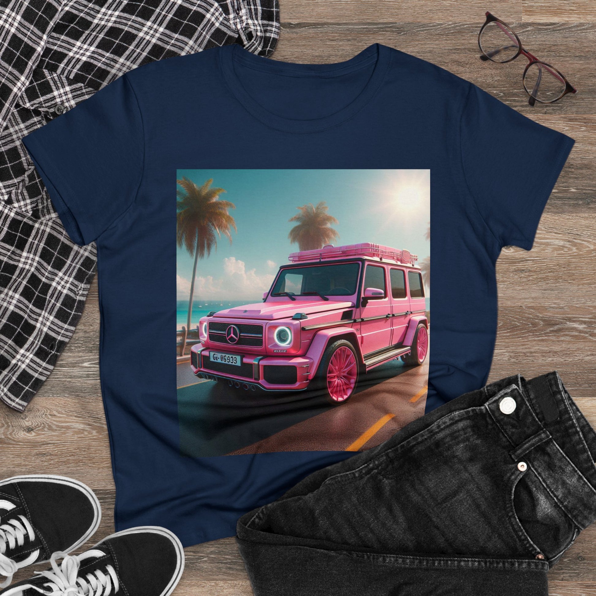 Pink G-Wagon T-Shirt T-Shirt Printify