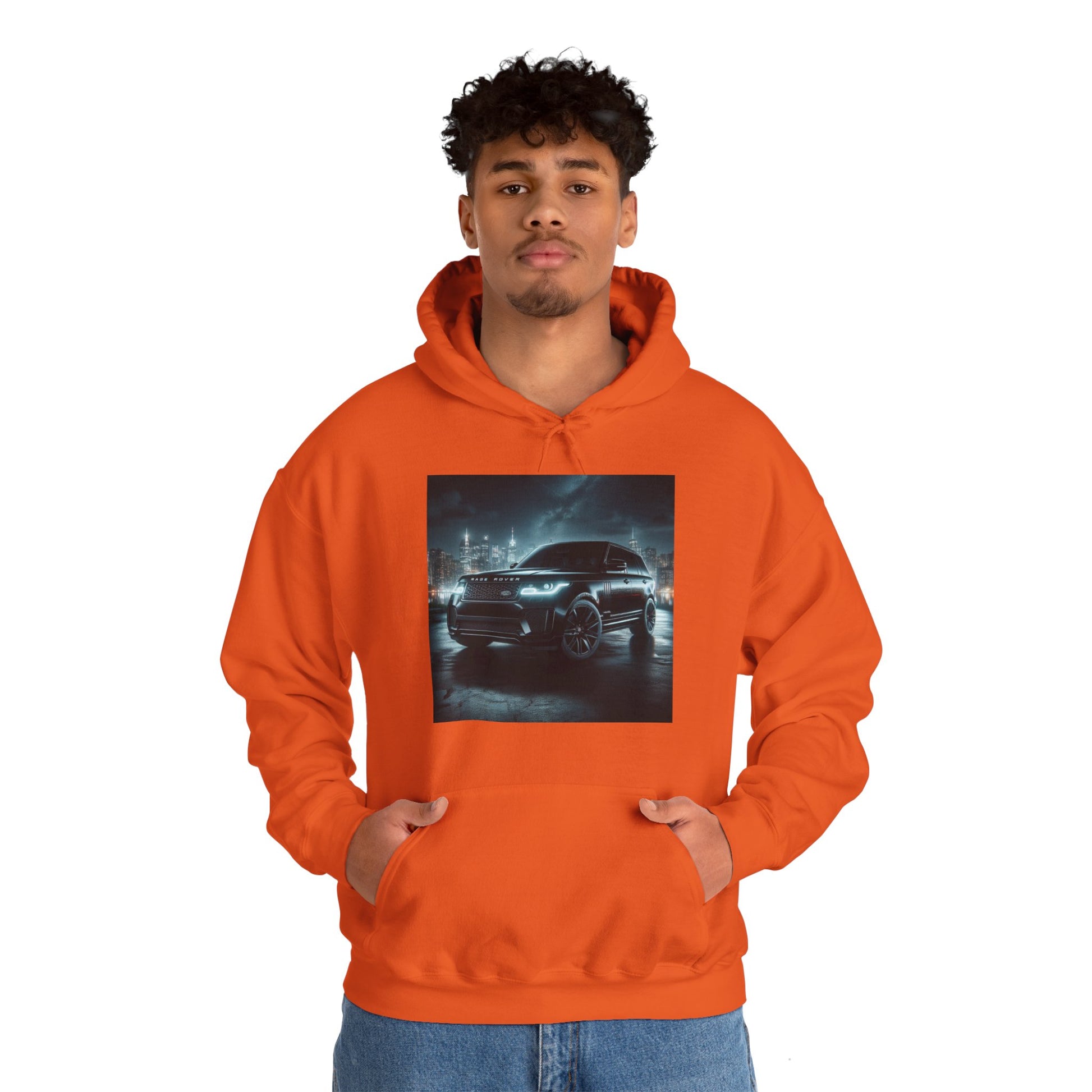 Black Range Rover Hoodie Hoodie Printify