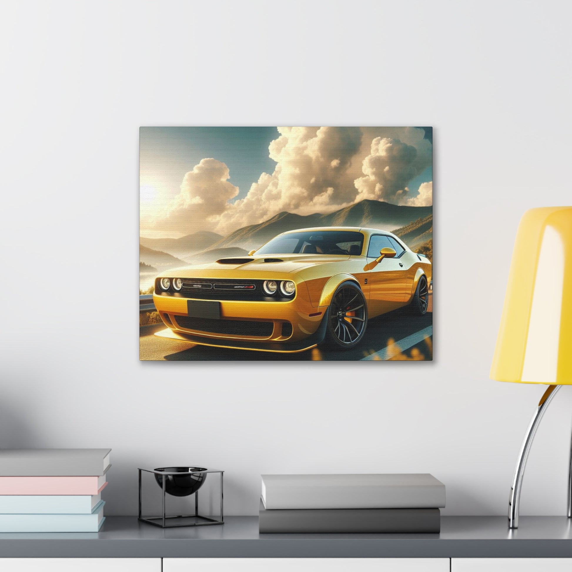 Yellow Challenger Canvas Canvas Printify 20″ x 16″ (Horizontal) 0.75''