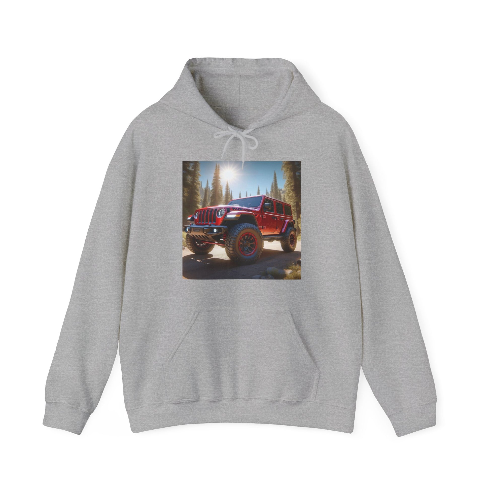 Red Rubicon Hoodie Hoodie Printify Sport Grey S