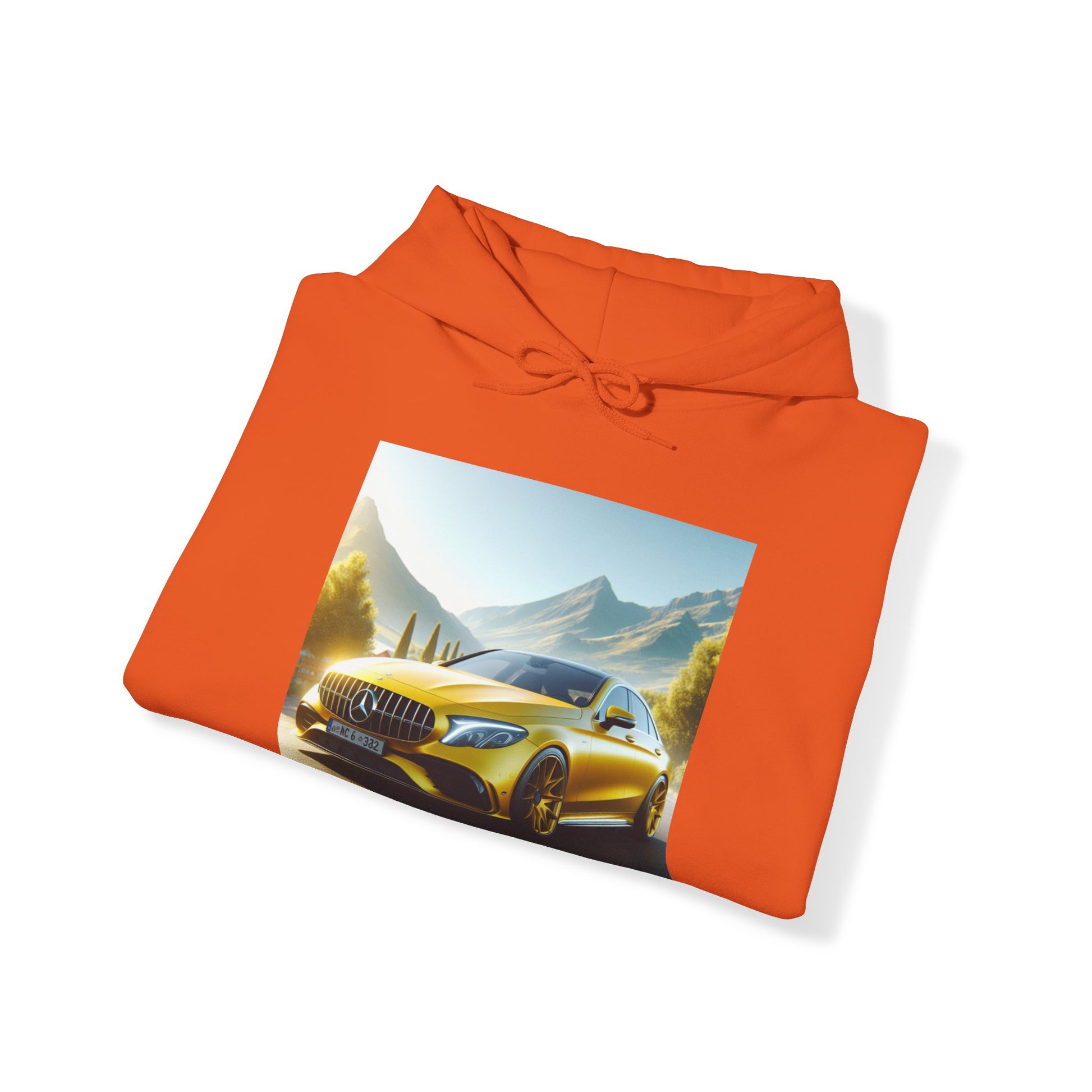 Yellow Mercedes Hoodie Hoodie Printify