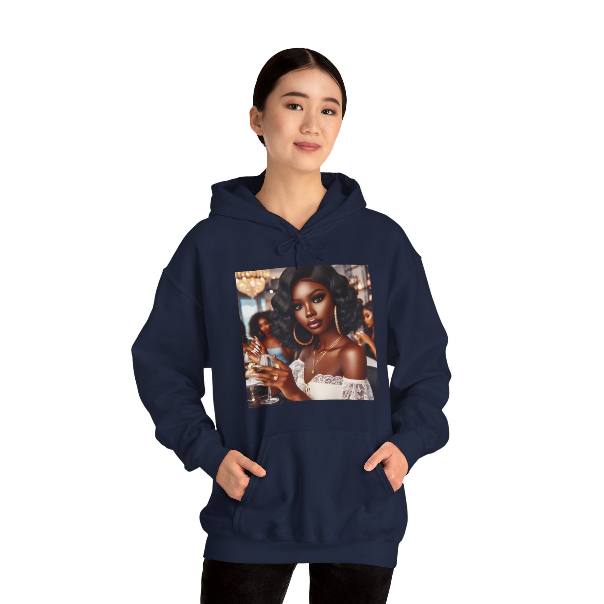 Wine Down Hoodie Hoodie Printify