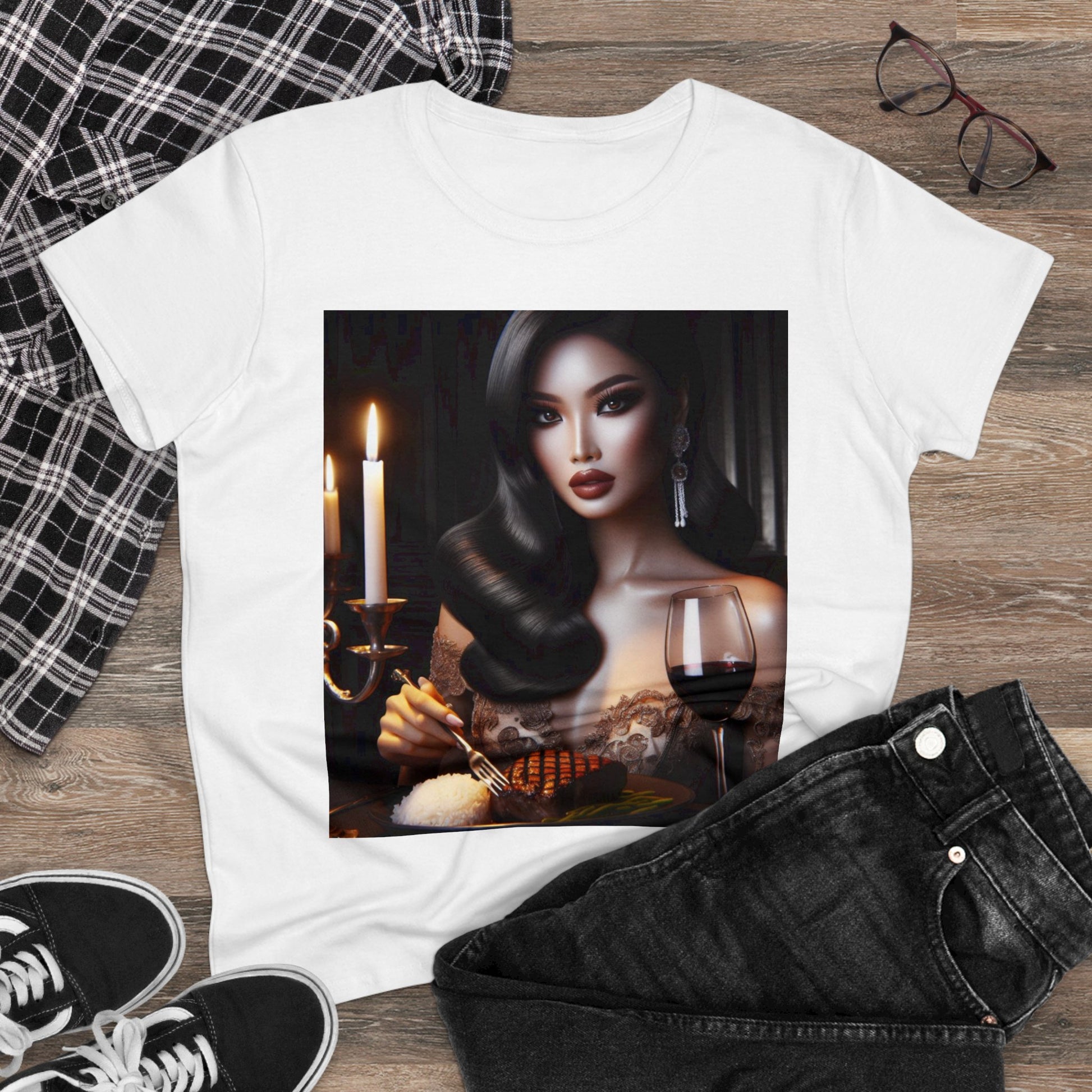 Elegant Meal T-Shirt T-Shirt Printify