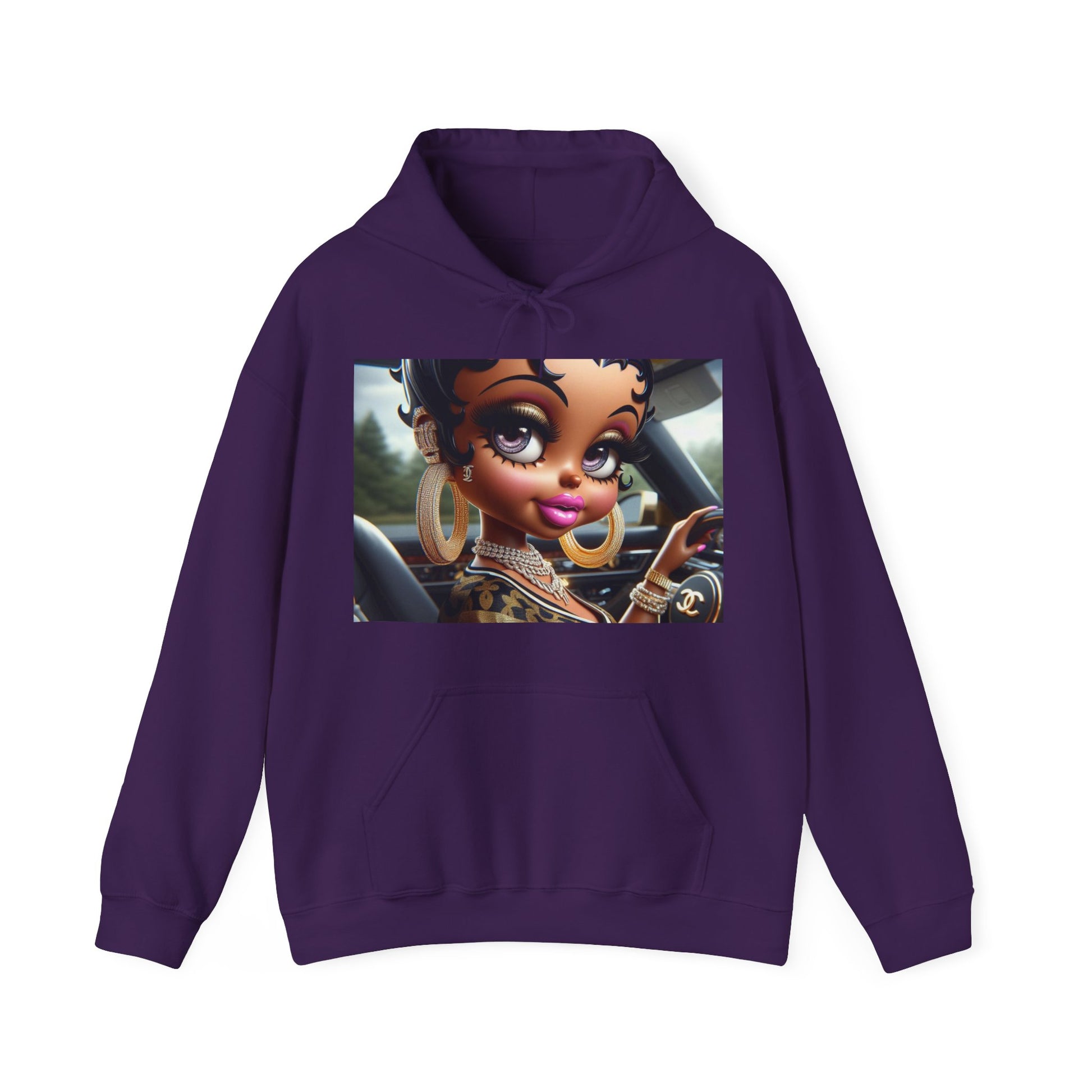 Betty Beauty Hoodie Hoodie Printify Purple S
