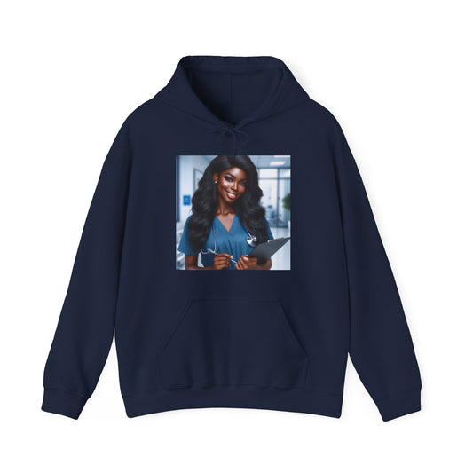 Your Favorite Nurse Hoodie Hoodie Printify Navy S