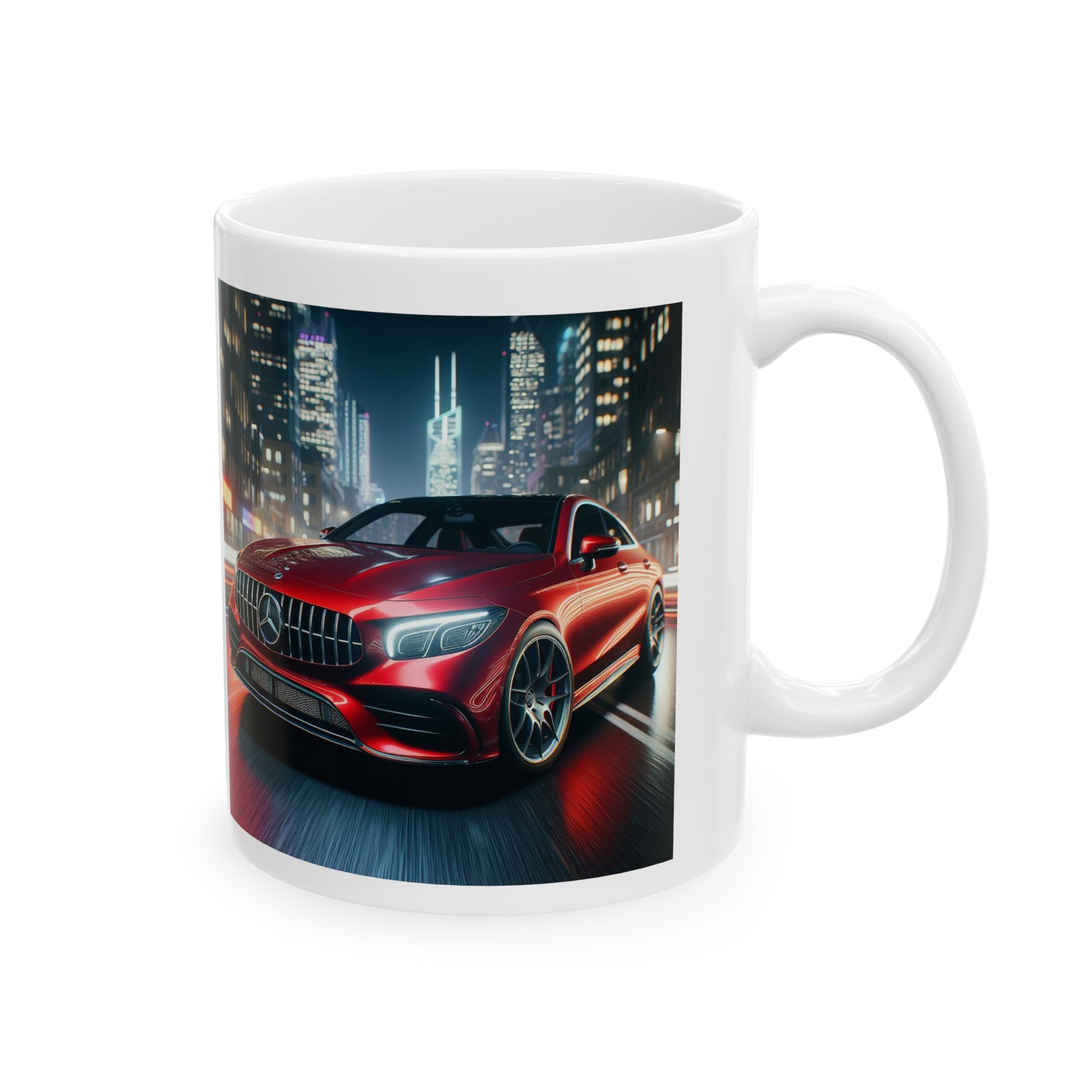 Red Mercedes Mug Mug Printify