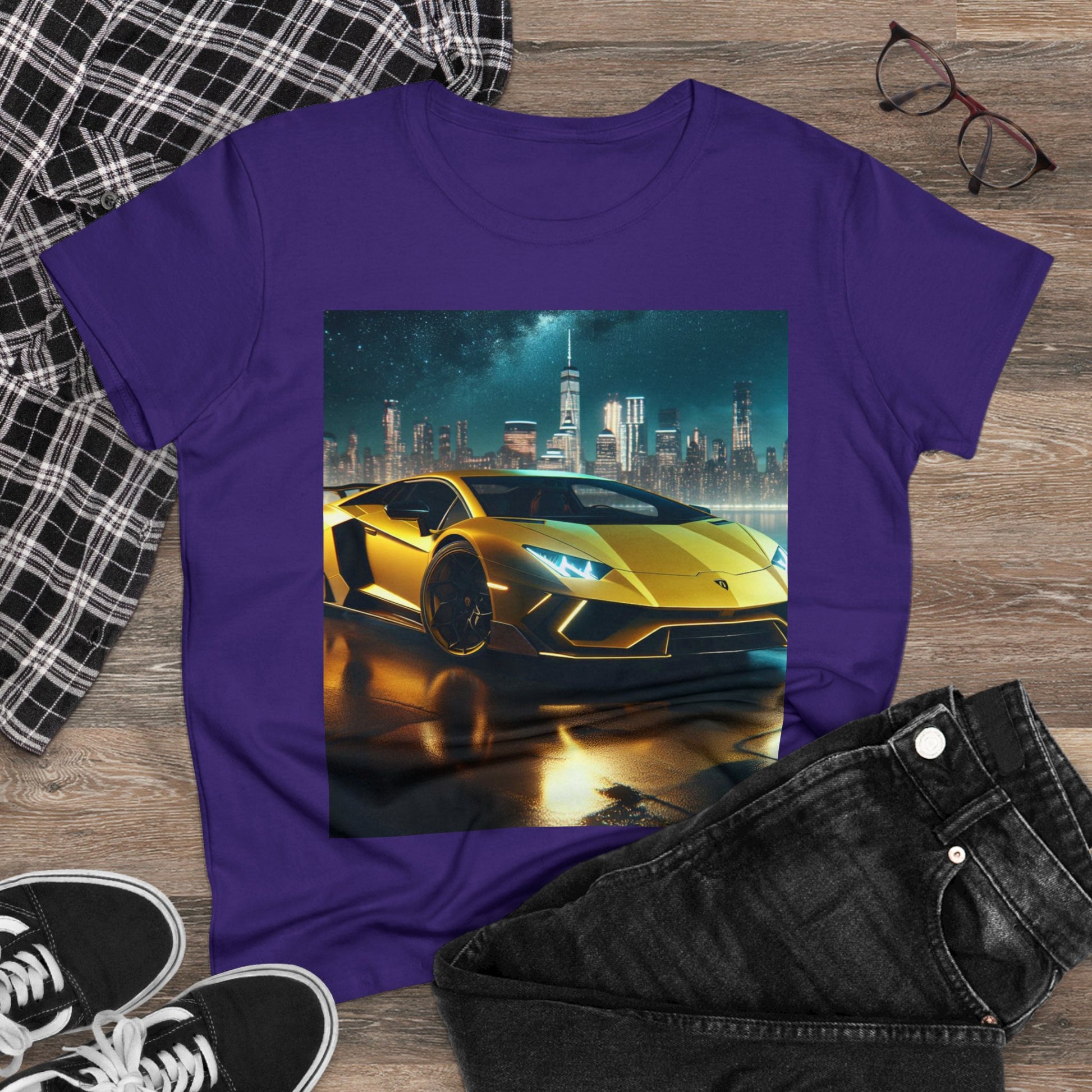 Yellow Lamborghini T-Shirt T-Shirt Printify