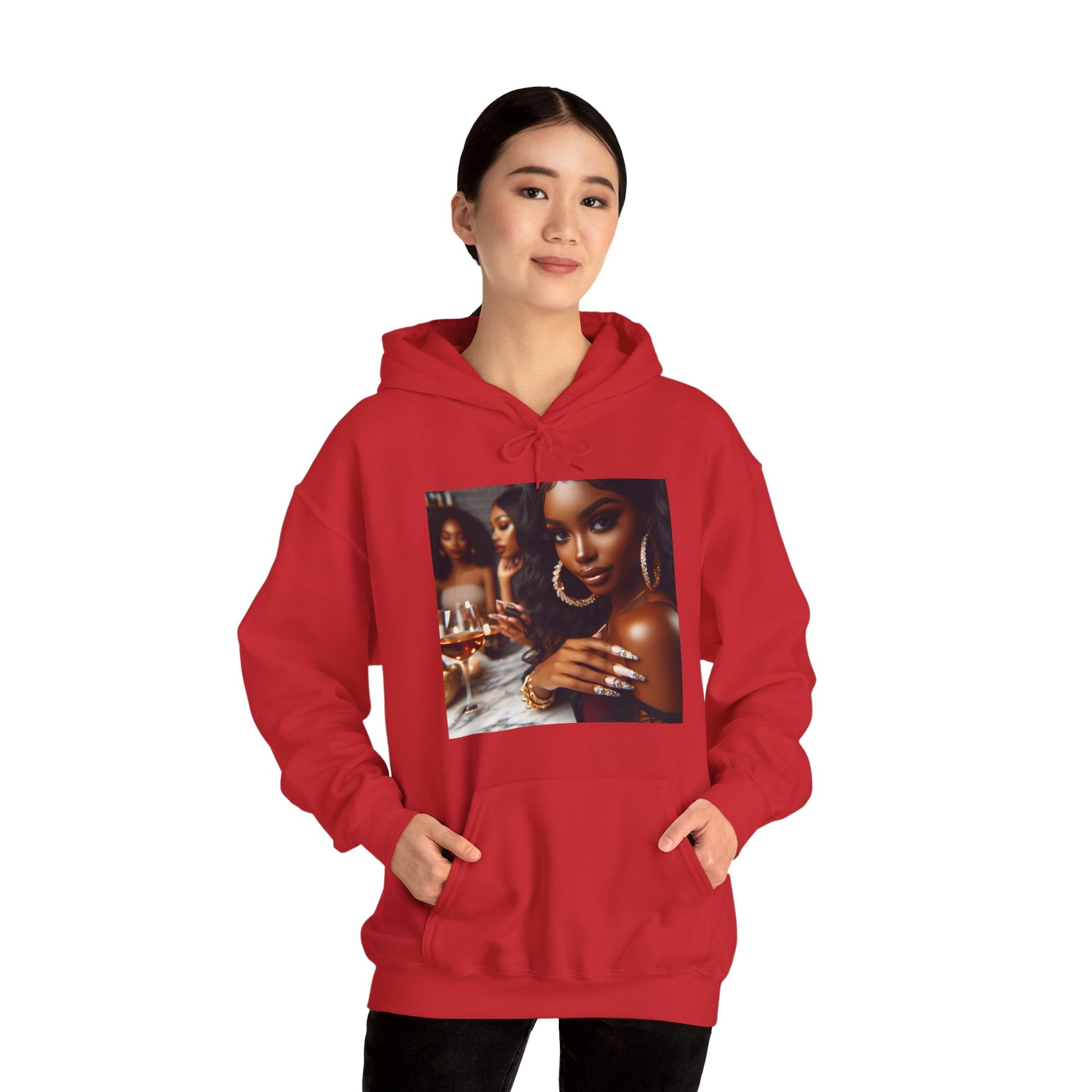 Wine Down Hoodie Hoodie Printify