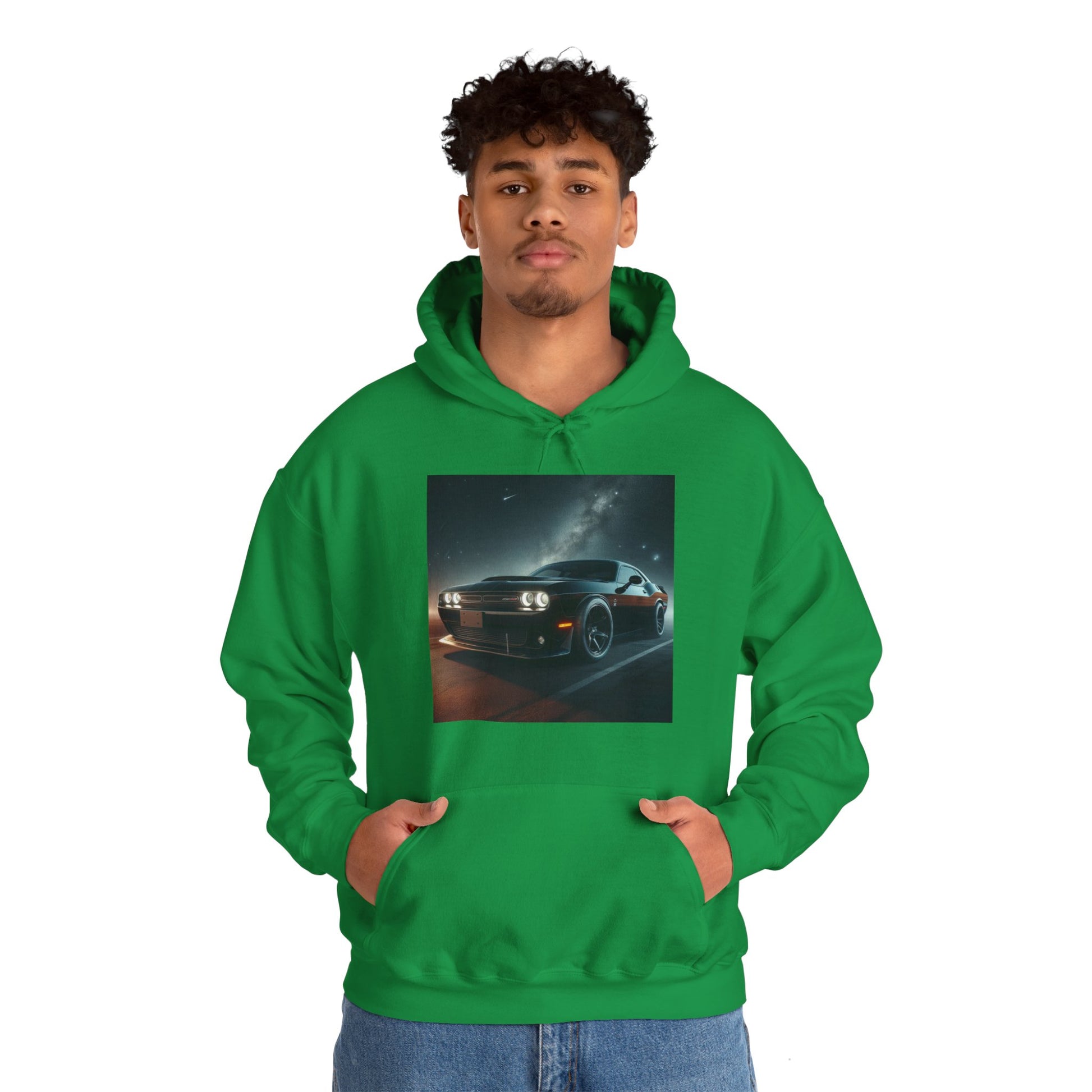 Black Challenger Hoodie Hoodie Printify