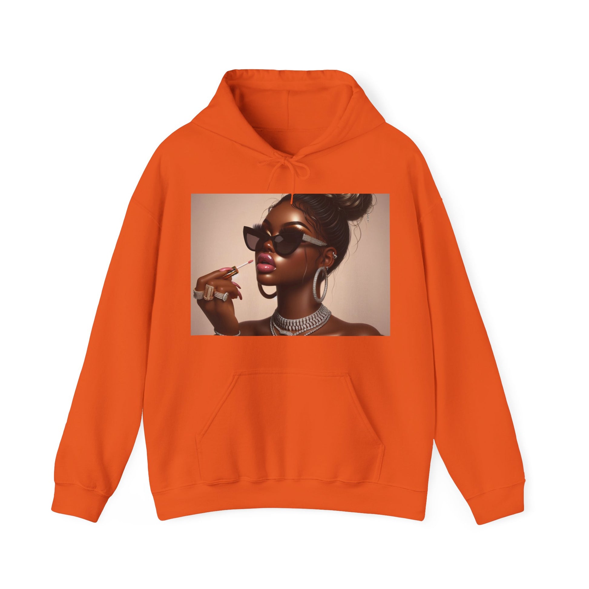 My Lip Gloss is Poppin Hoodie Hoodie Printify Orange S
