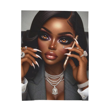 Business Call Plush Blanket Blanket Printify 60" × 80"