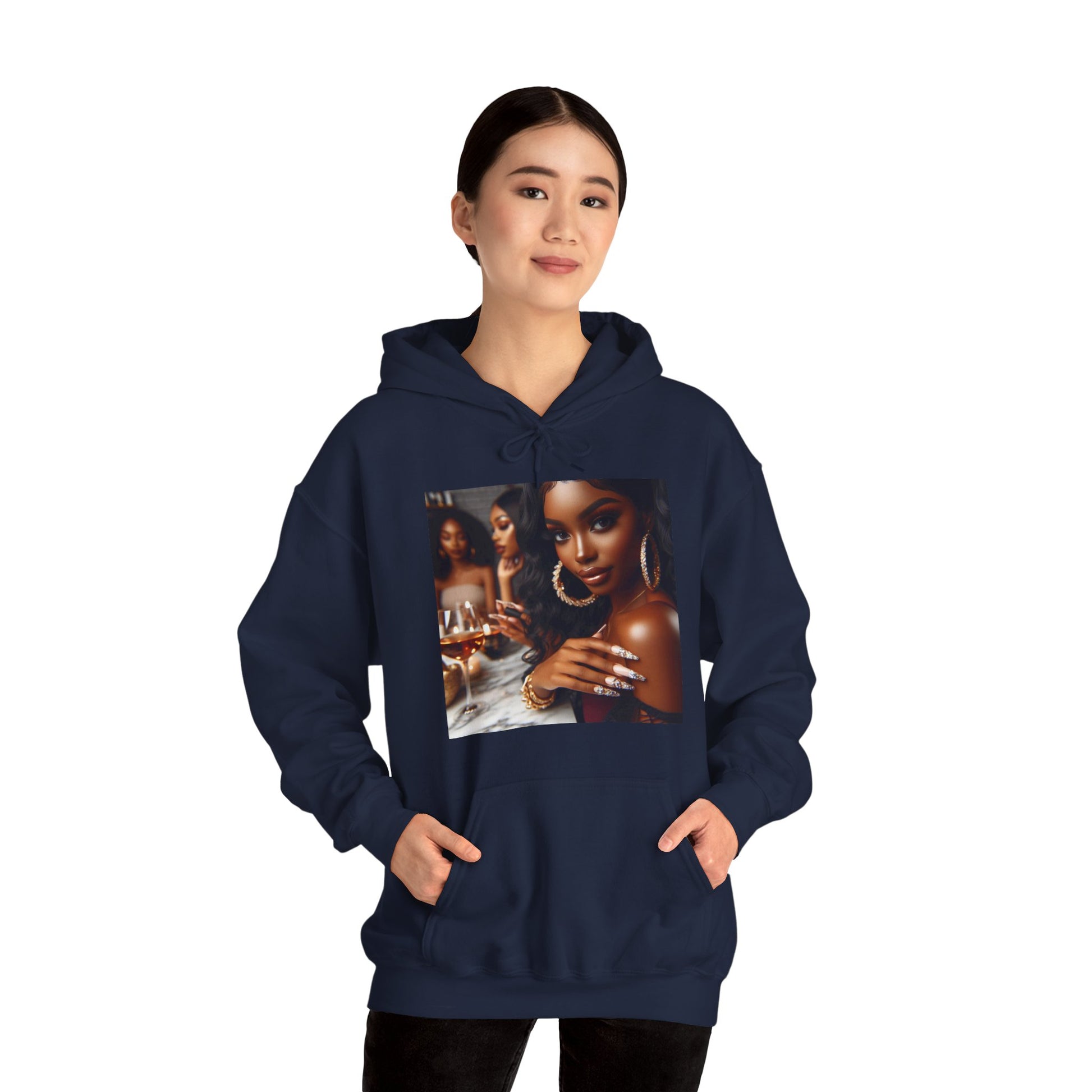 Wine Down Hoodie Hoodie Printify